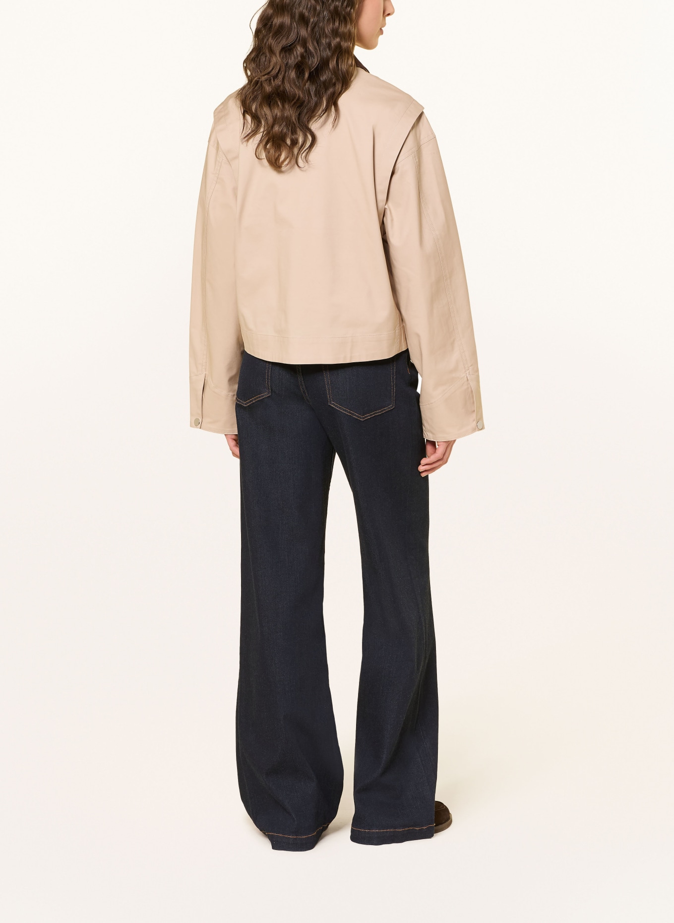 OPUS Kastenjacke HERAKLA: BEIGE