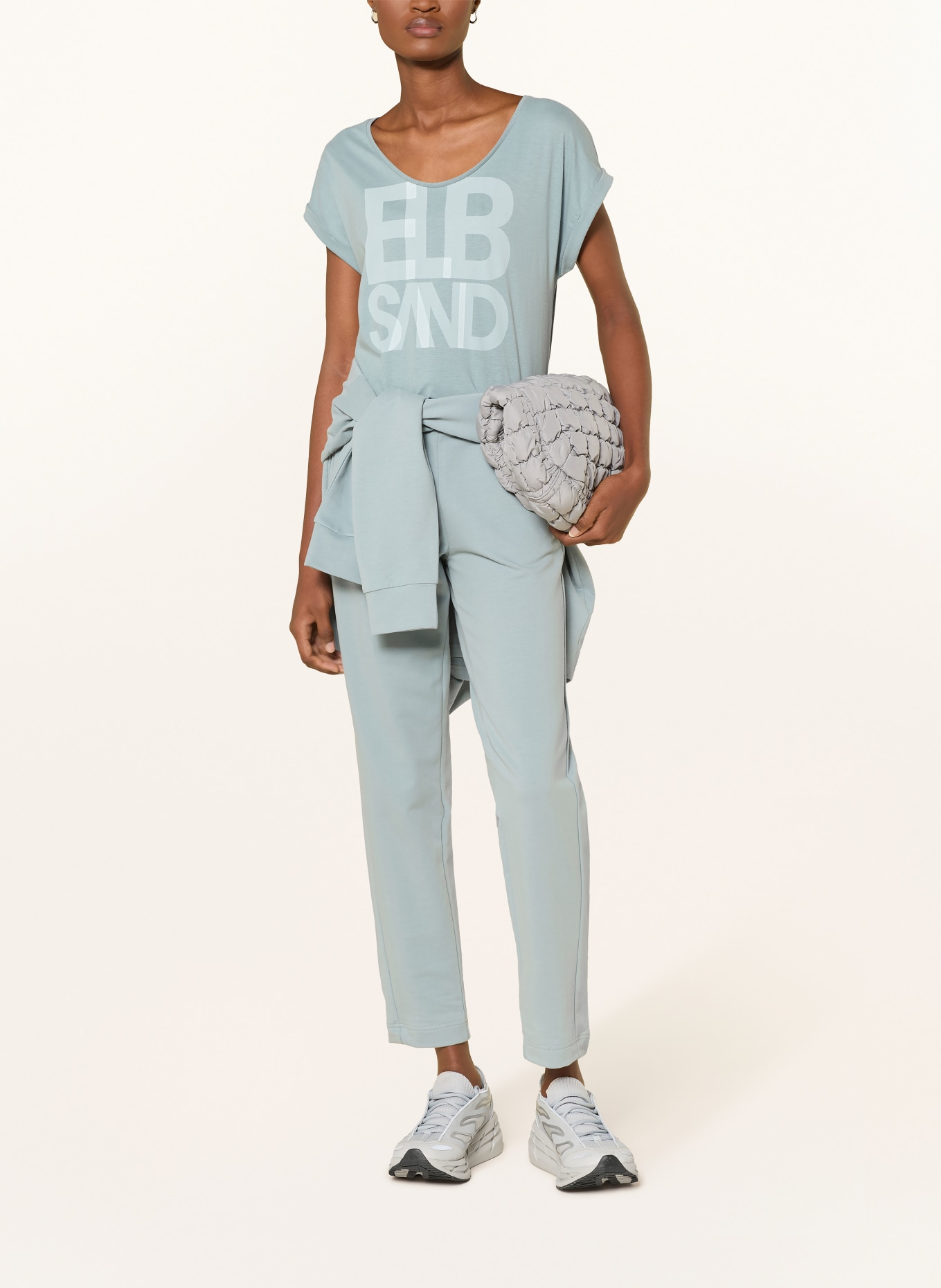 ELBSAND ELDIS T-shirt: BLUE GRAY