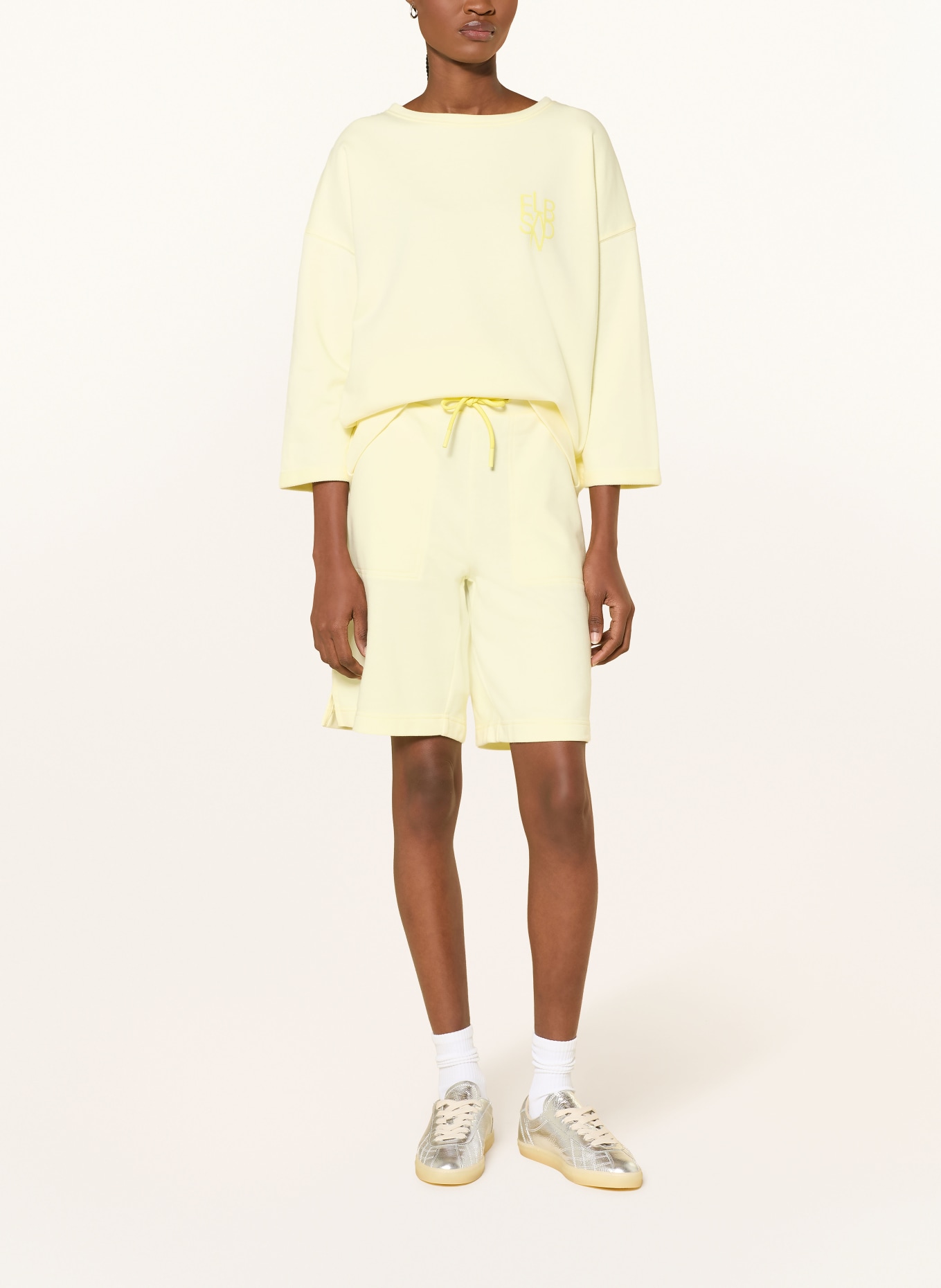 ELBSAND VIVI Sweat Shorts: LIGHT YELLOW