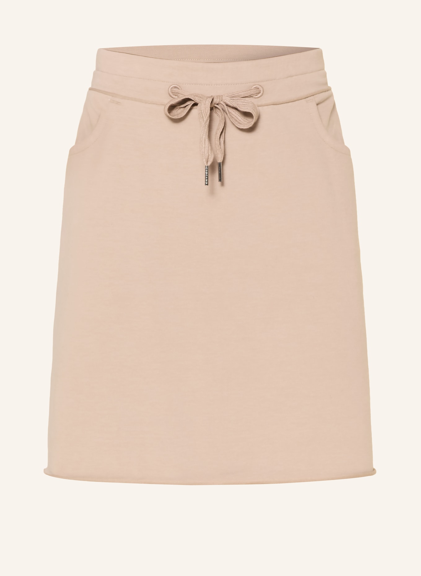 ELBSAND MARA Sweat Skirt: BEIGE