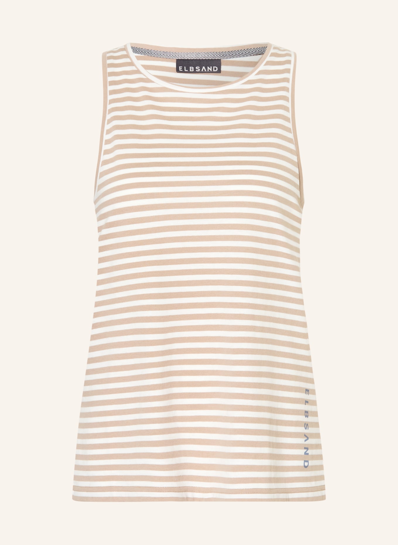 ELBSAND Top MAAVI: BEIGE / CREME