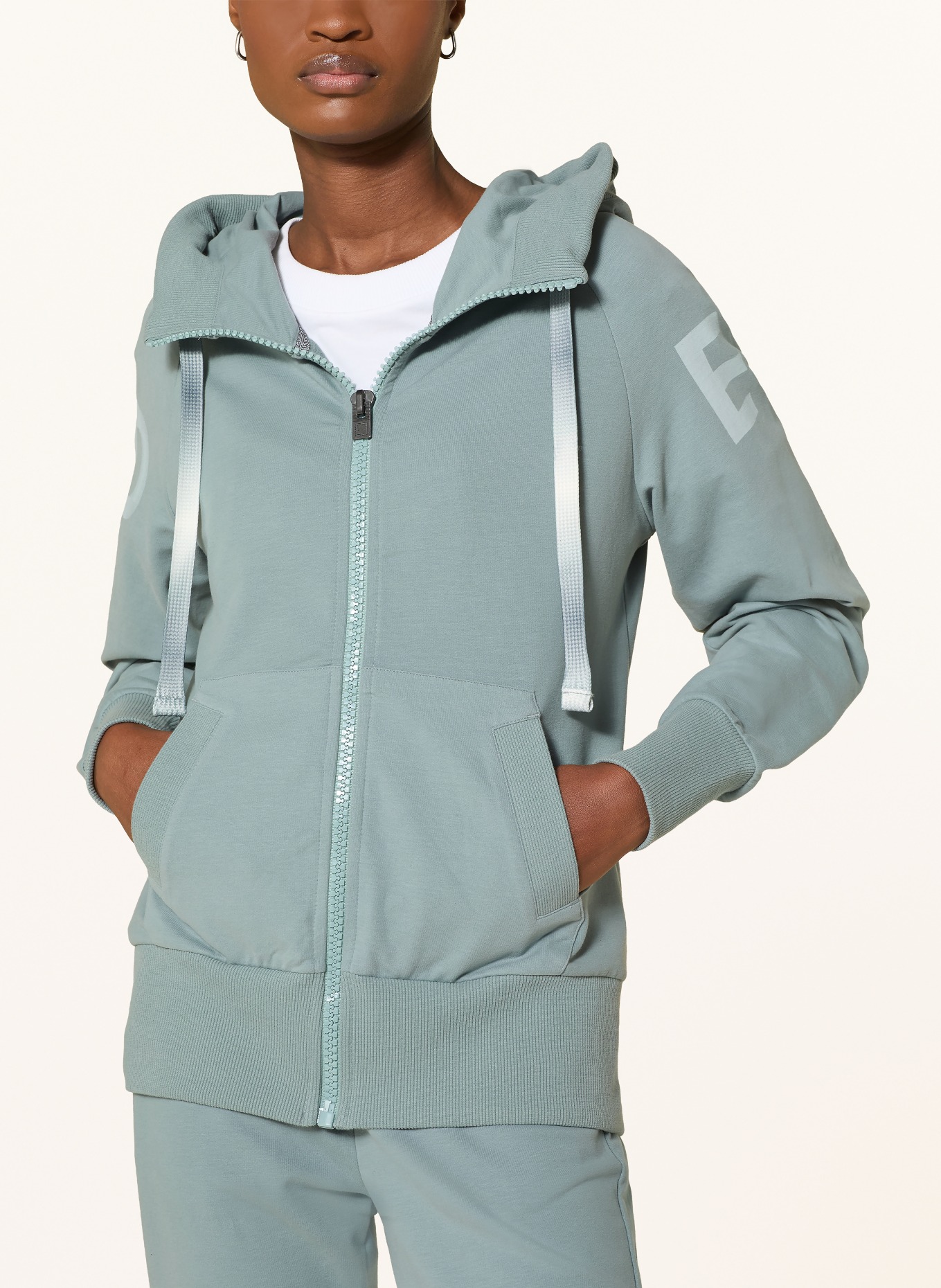 ELBSAND Veste molletonnée KALA: BLEU GRIS