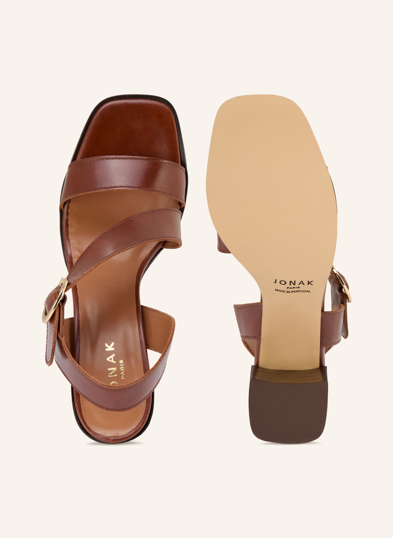 JONAK Sandales VANELIE: MARRON / OR