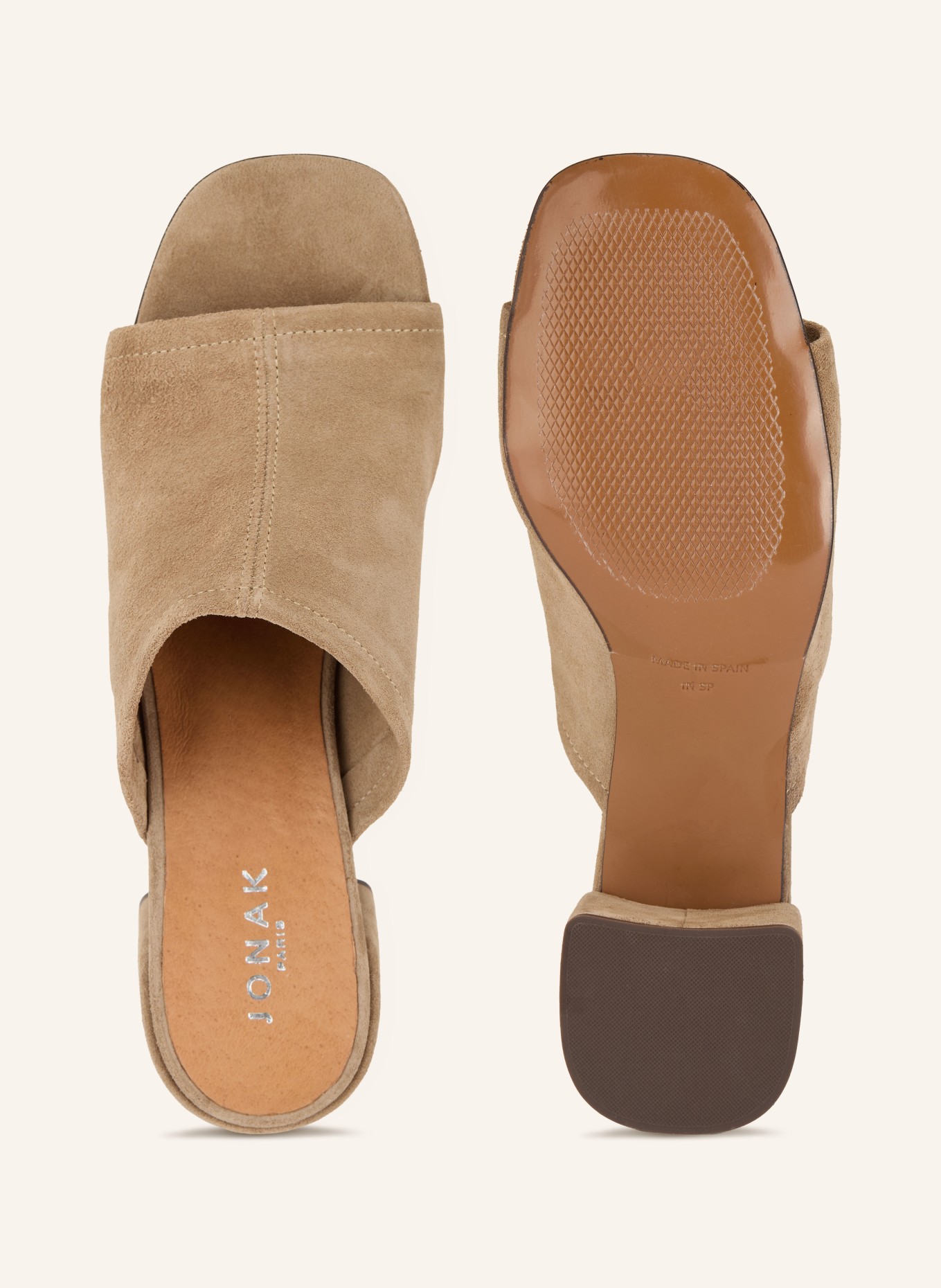 JONAK Klapki BUTTERFLY: BEŻOWY