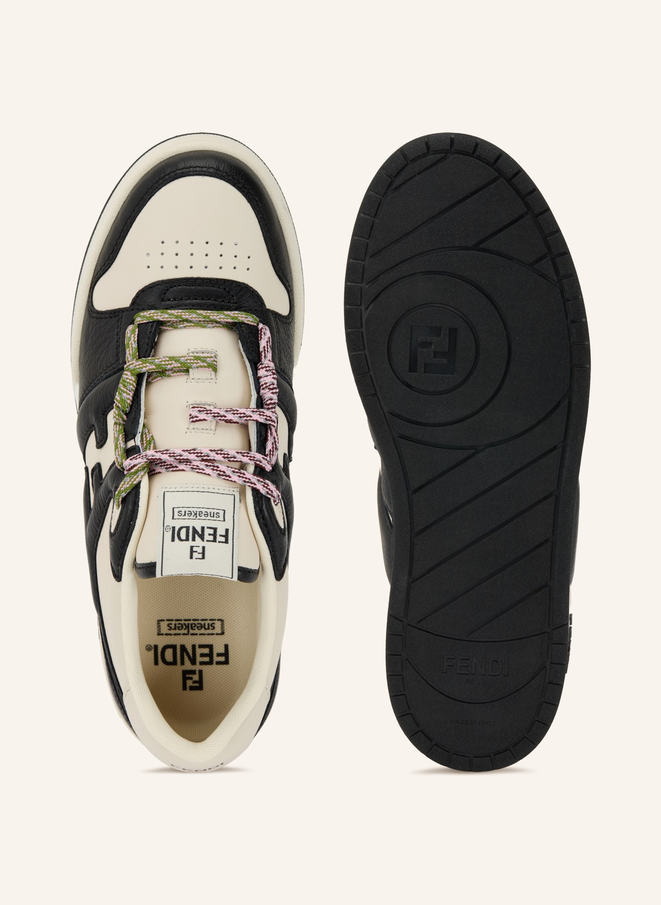 FENDI Sneaker: SCHWARZ / CREME