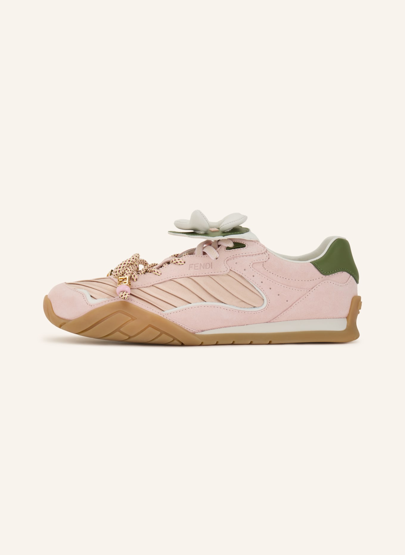 FENDI Sneaker WAVE PULSE: ROSÉ / GOLD / GRÜN