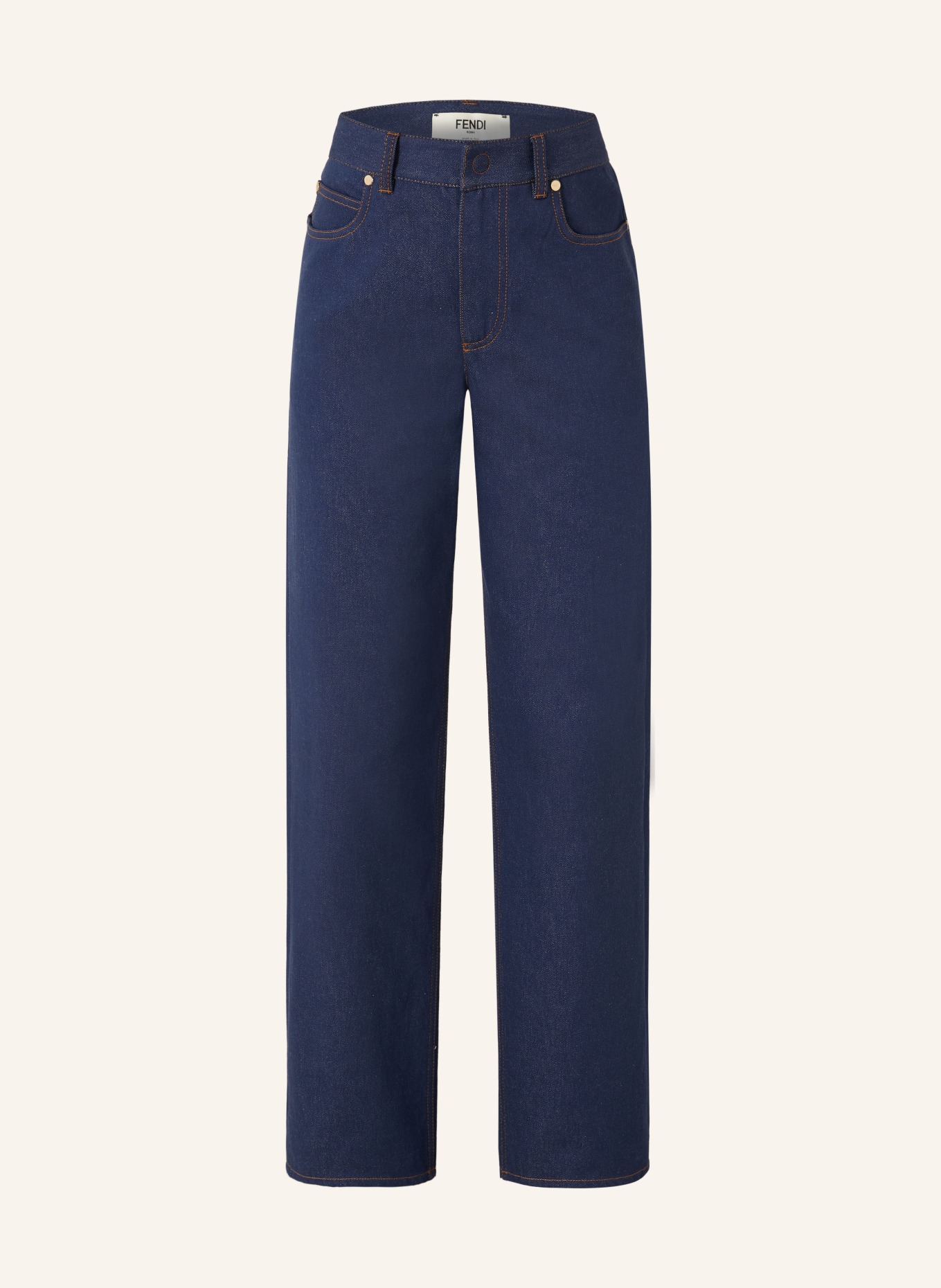 FENDI Wide Leg Jeans: F0QB0 NAVY
