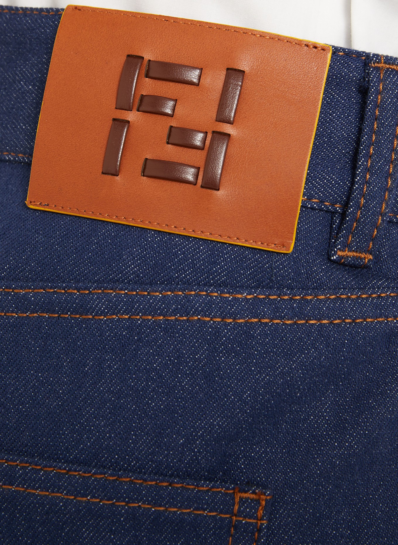 FENDI Wide Leg Jeans: F0QB0 NAVY