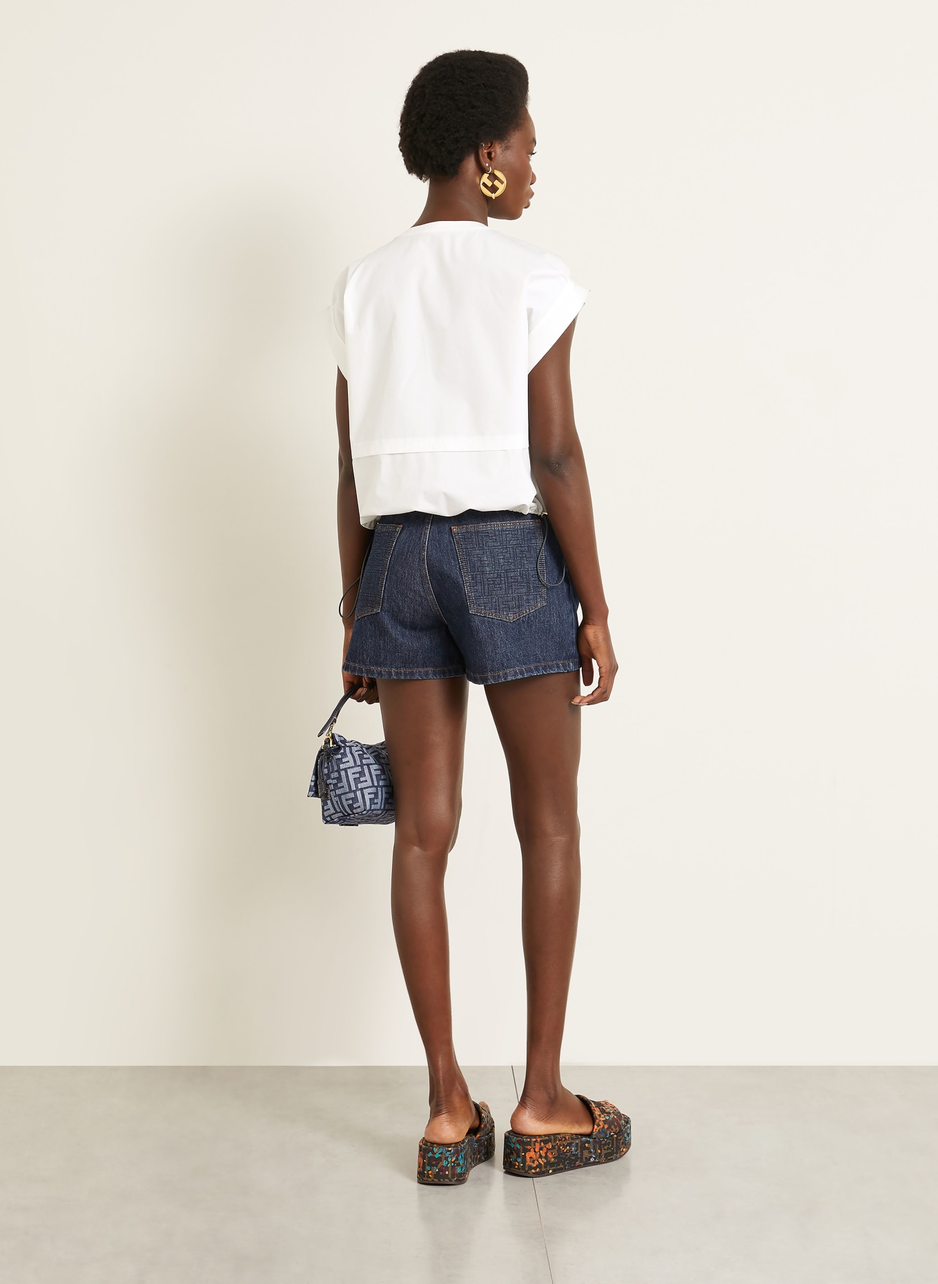 FENDI Blusenshirt: WEISS