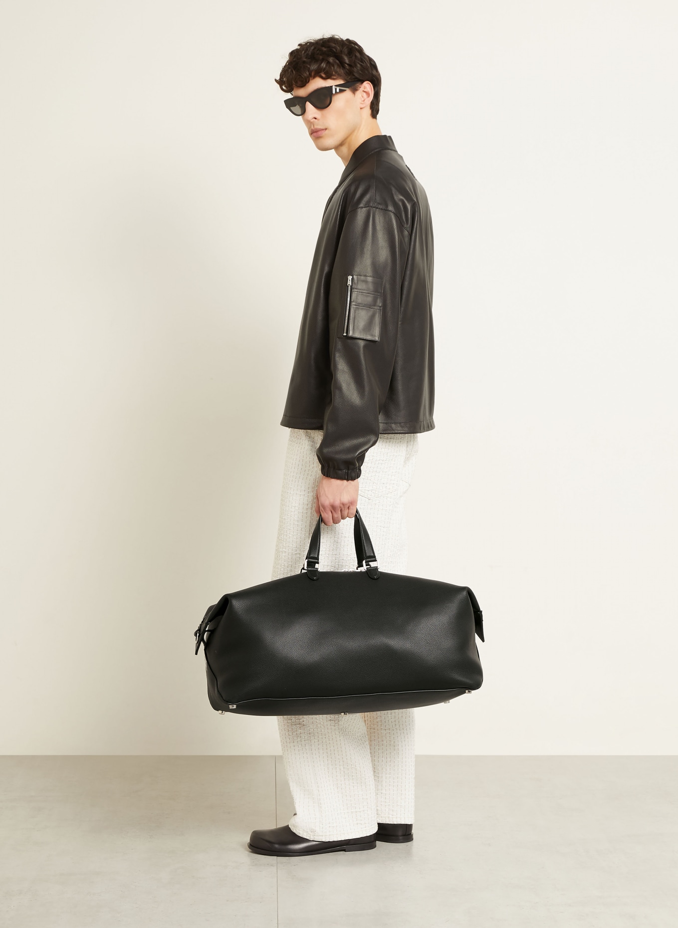 FENDI Sac de week-end: NOIR / ARGENT