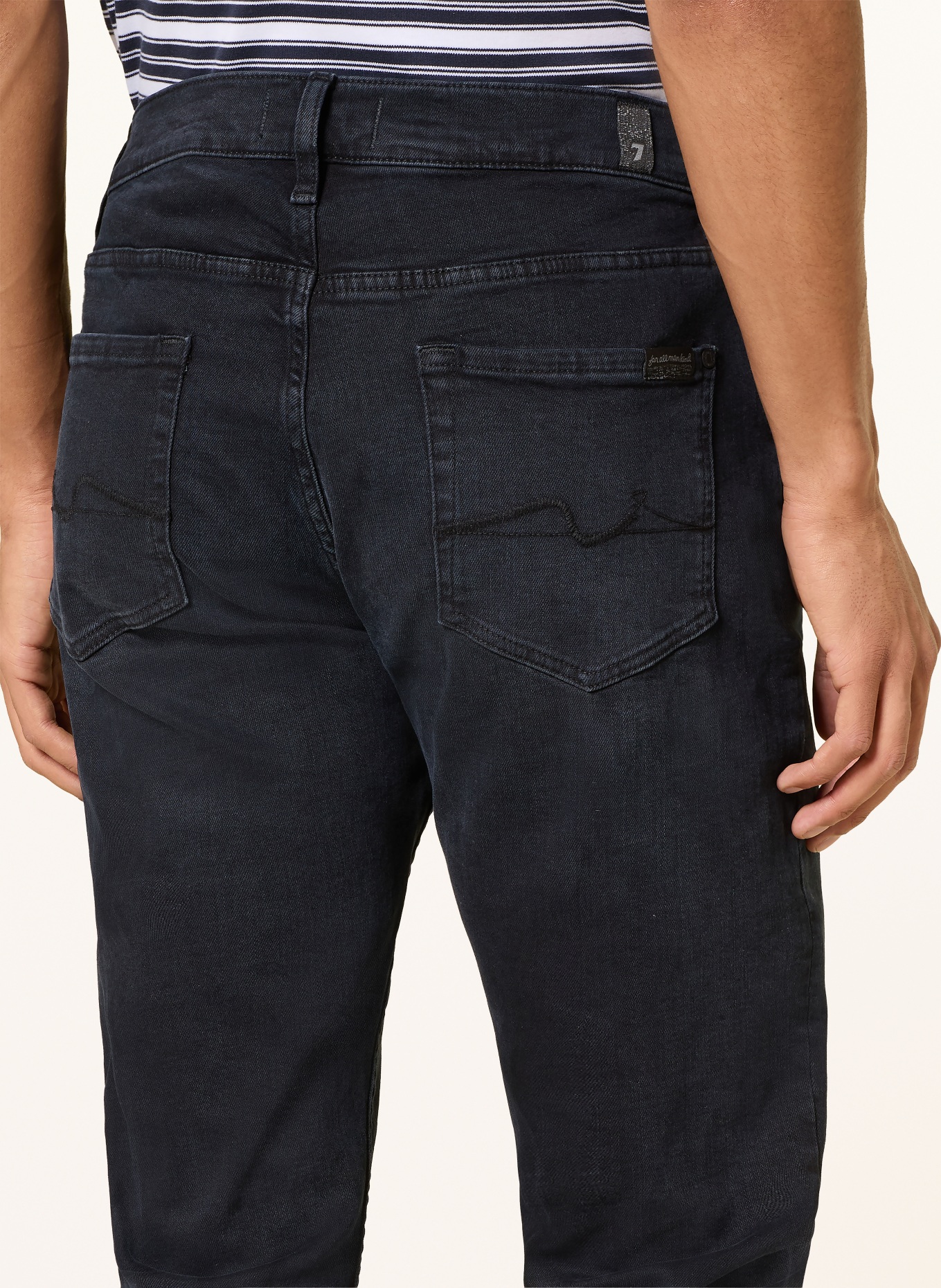 7 for all mankind Jeans SLIMMY TAPERED Tapered Fit: 3LJ Black