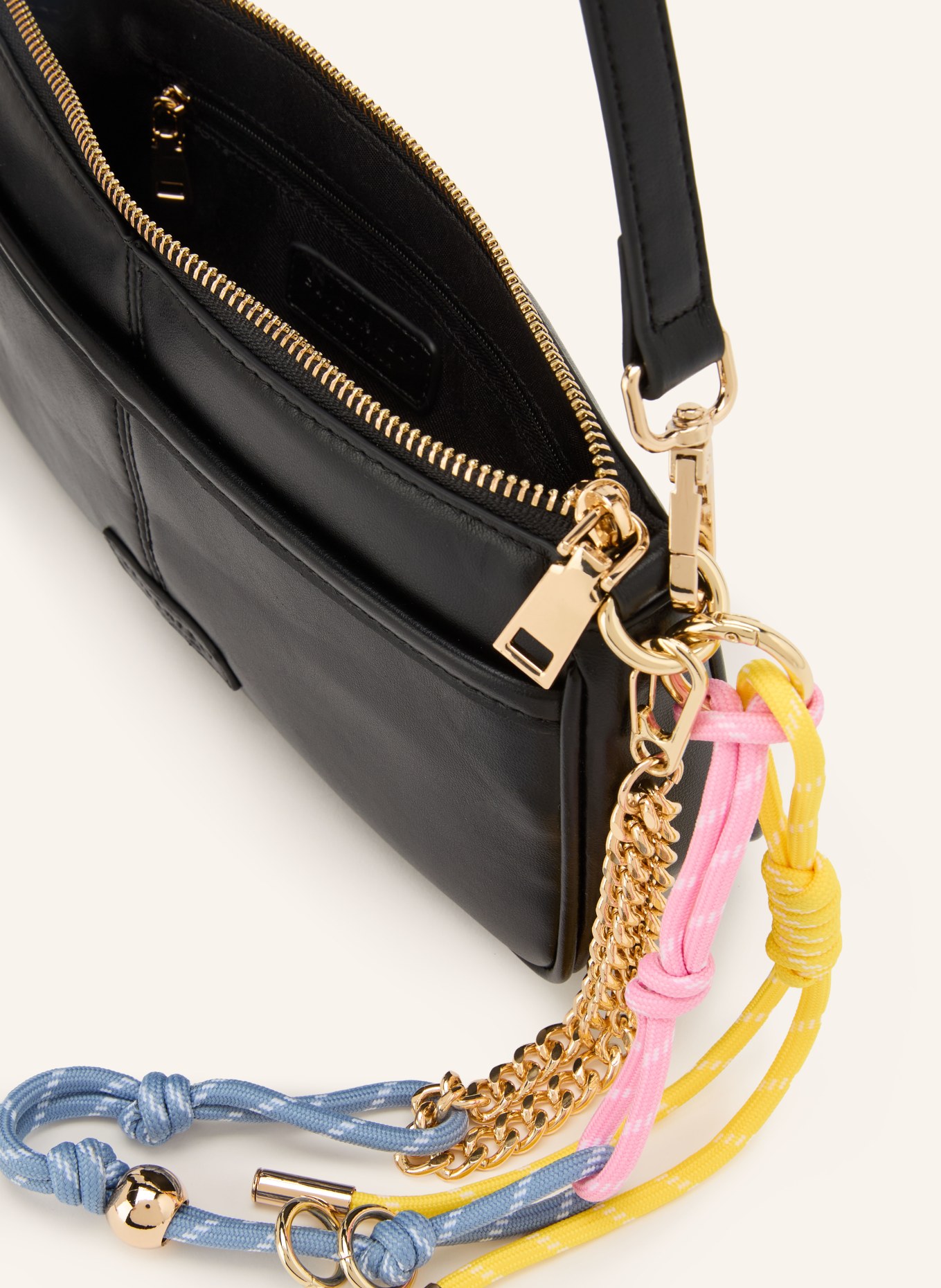 SEIDENFELT Taška přes rameno DEJE: ČERNÁ / ZLATÁ