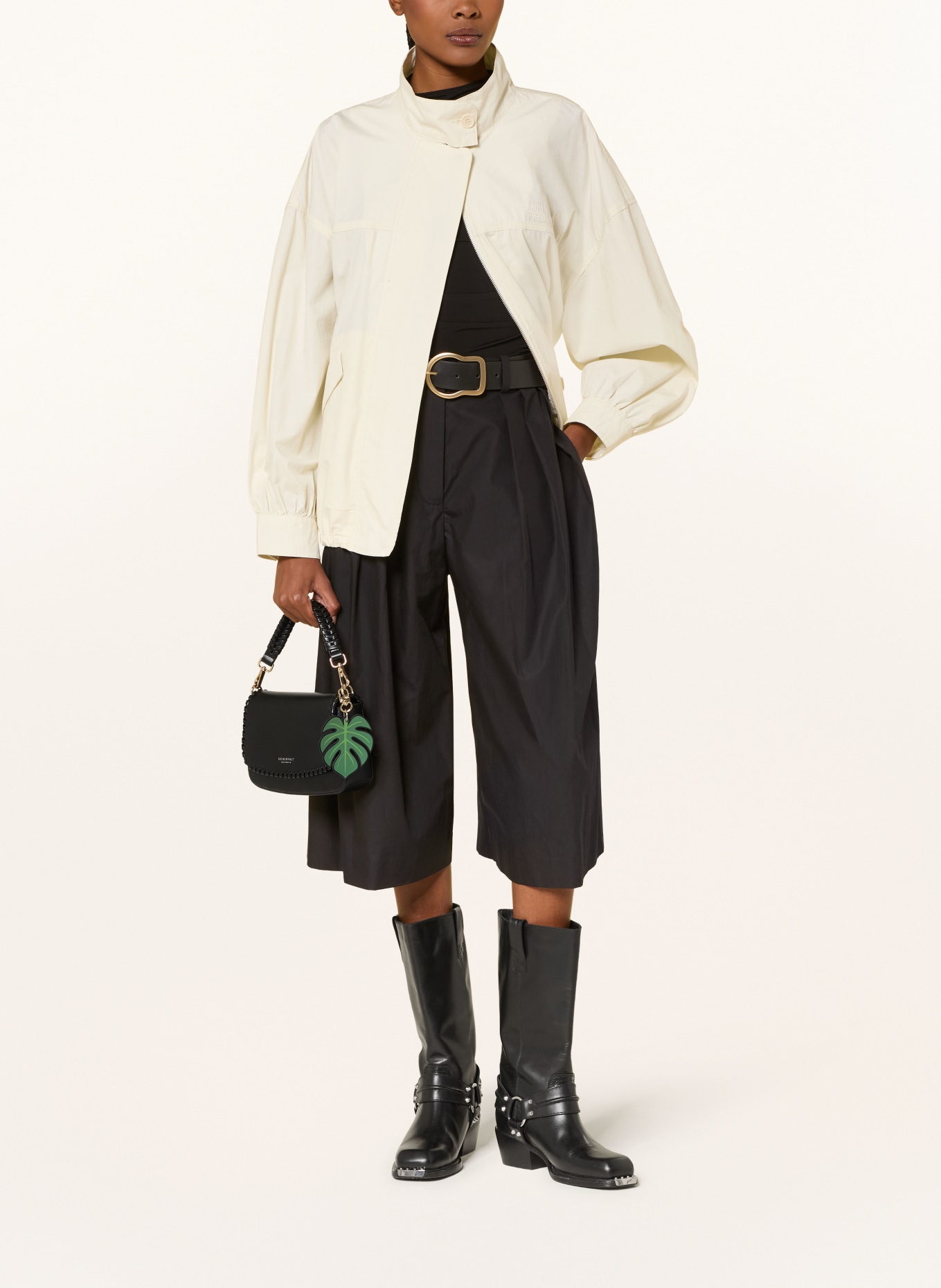 SEIDENFELT Handtas LILJENDAL: ZWART / GOUD