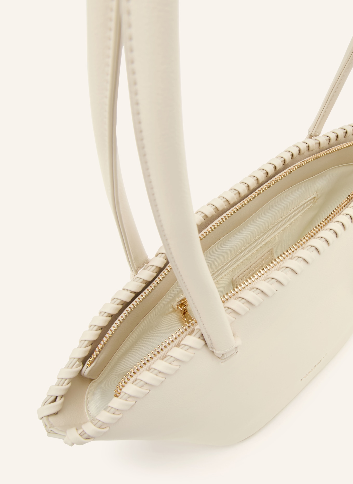 SEIDENFELT Taška LILJENDAL: KRÉMOVÁ / ZLATÁ