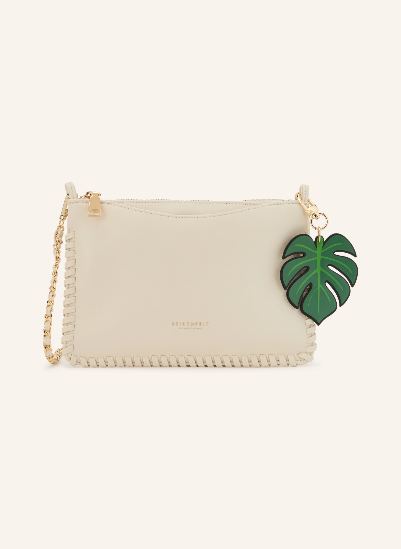 SEIDENFELT Taška přes rameno LILJENDAL: KRÉMOVÁ / ZLATÁ