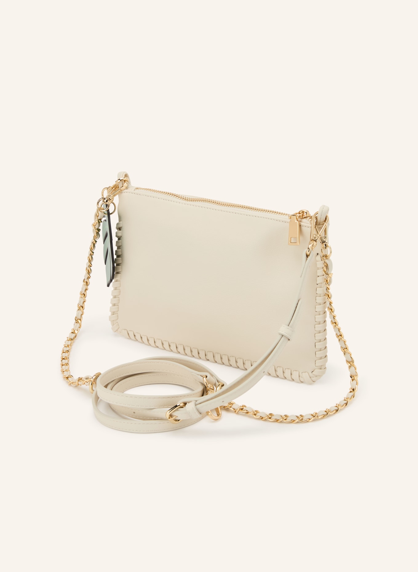 SEIDENFELT Taška přes rameno LILJENDAL: KRÉMOVÁ / ZLATÁ