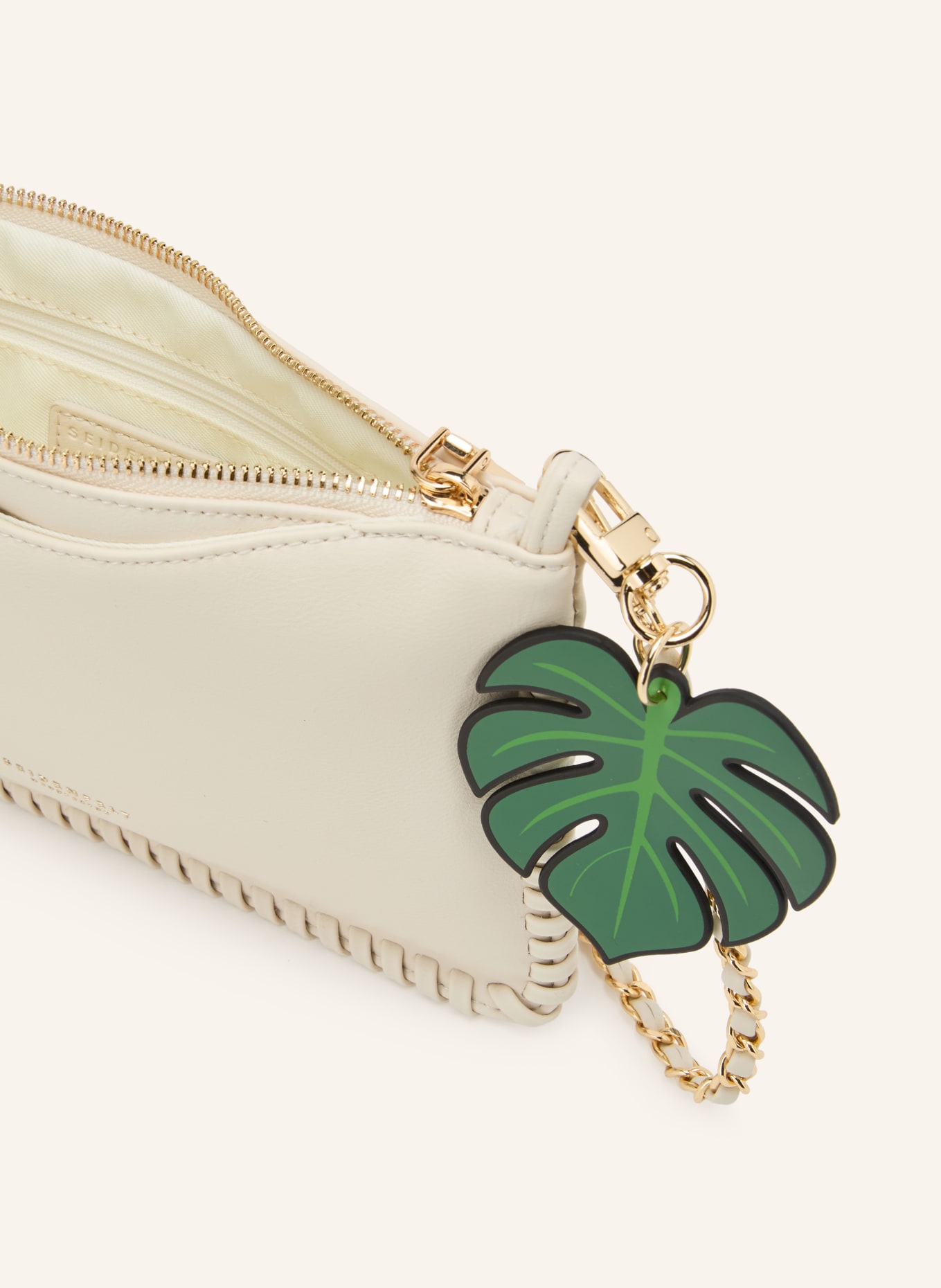 SEIDENFELT Taška přes rameno LILJENDAL: KRÉMOVÁ / ZLATÁ