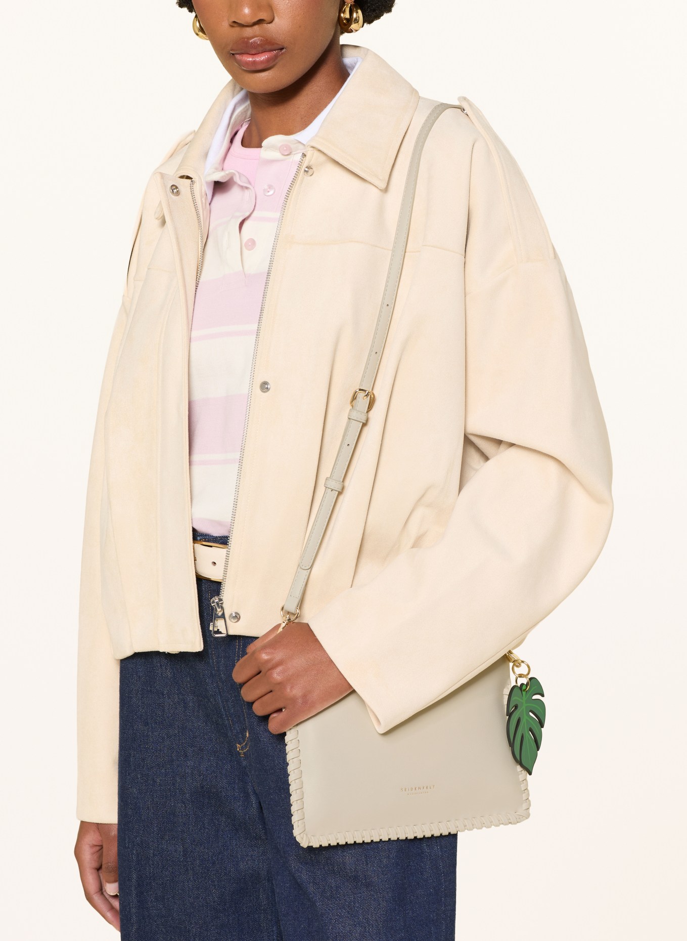 SEIDENFELT LILJENDAL Shoulder Bag: CREAM / GOLD