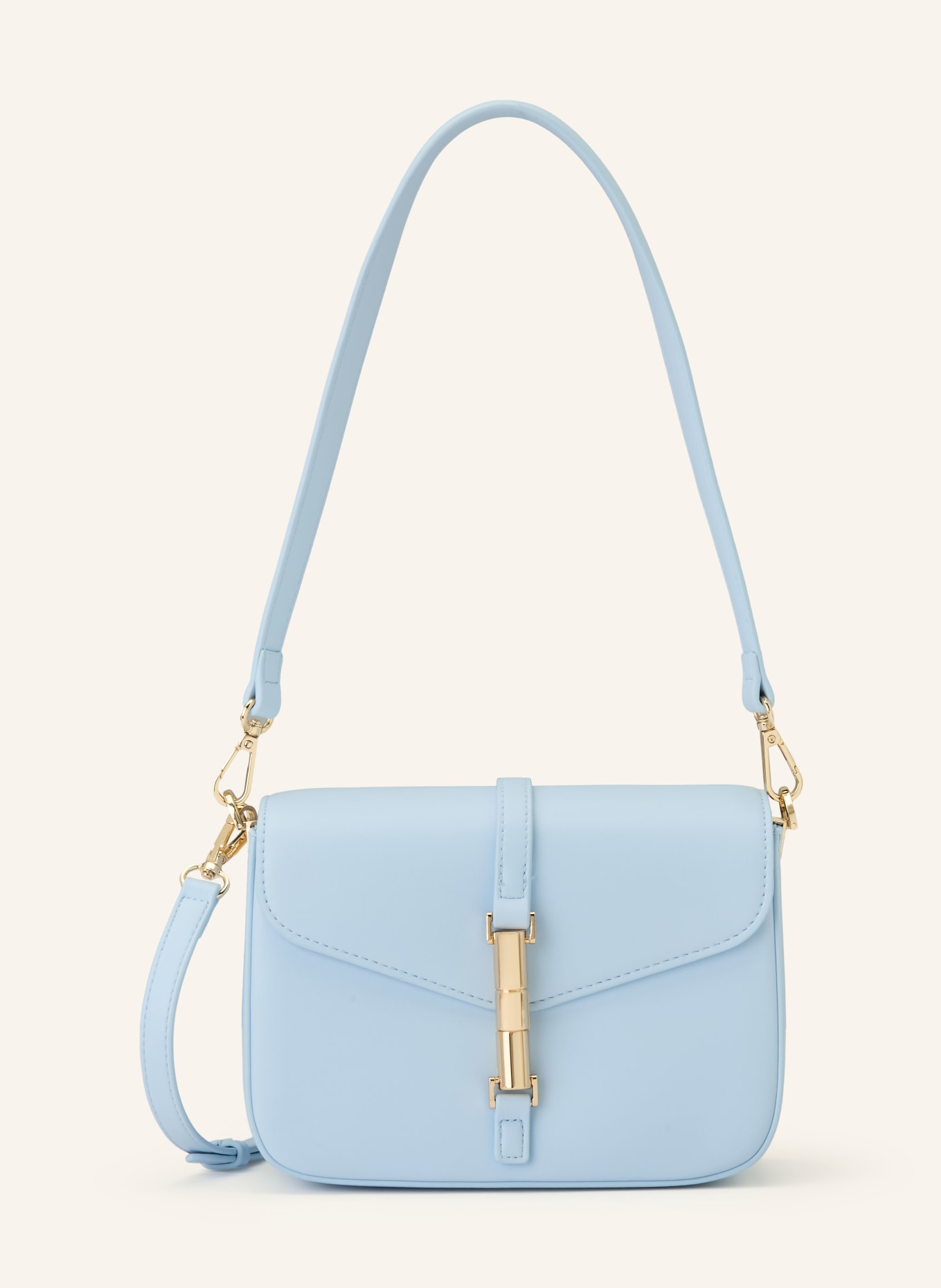 SEIDENFELT Umhängetasche LOVIISA SMALL: HELLBLAU