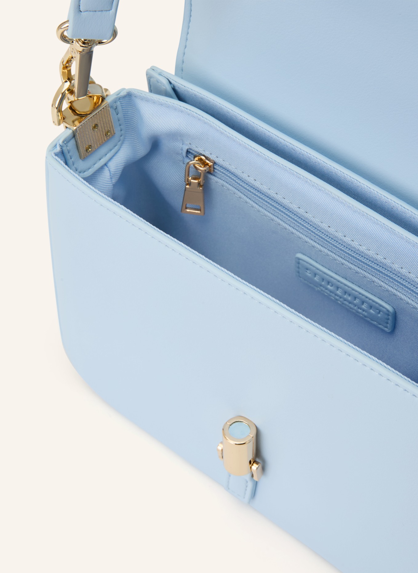 SEIDENFELT Umhängetasche LOVIISA SMALL: HELLBLAU