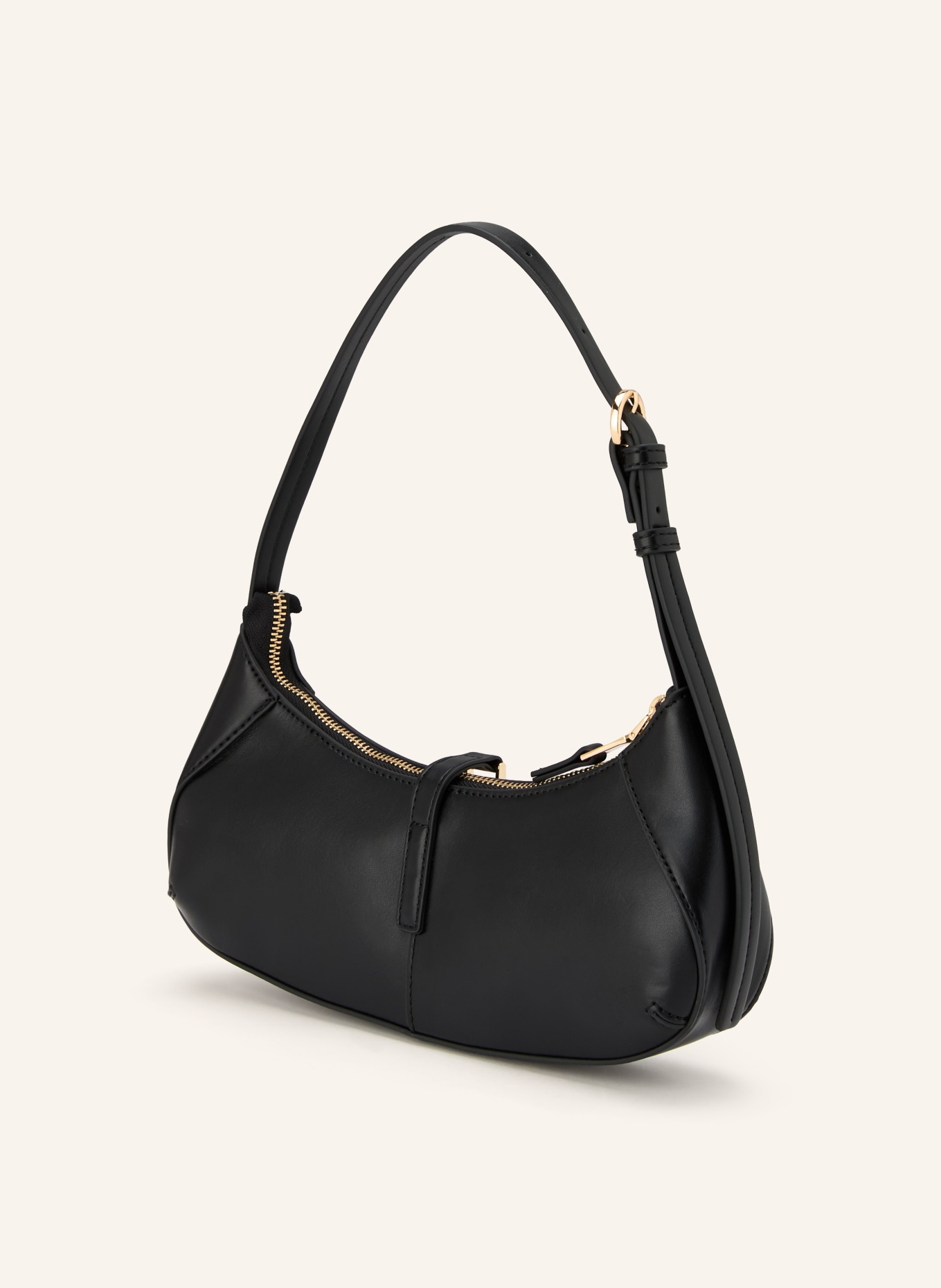 SEIDENFELT Handtasche LOVIISA: SCHWARZ