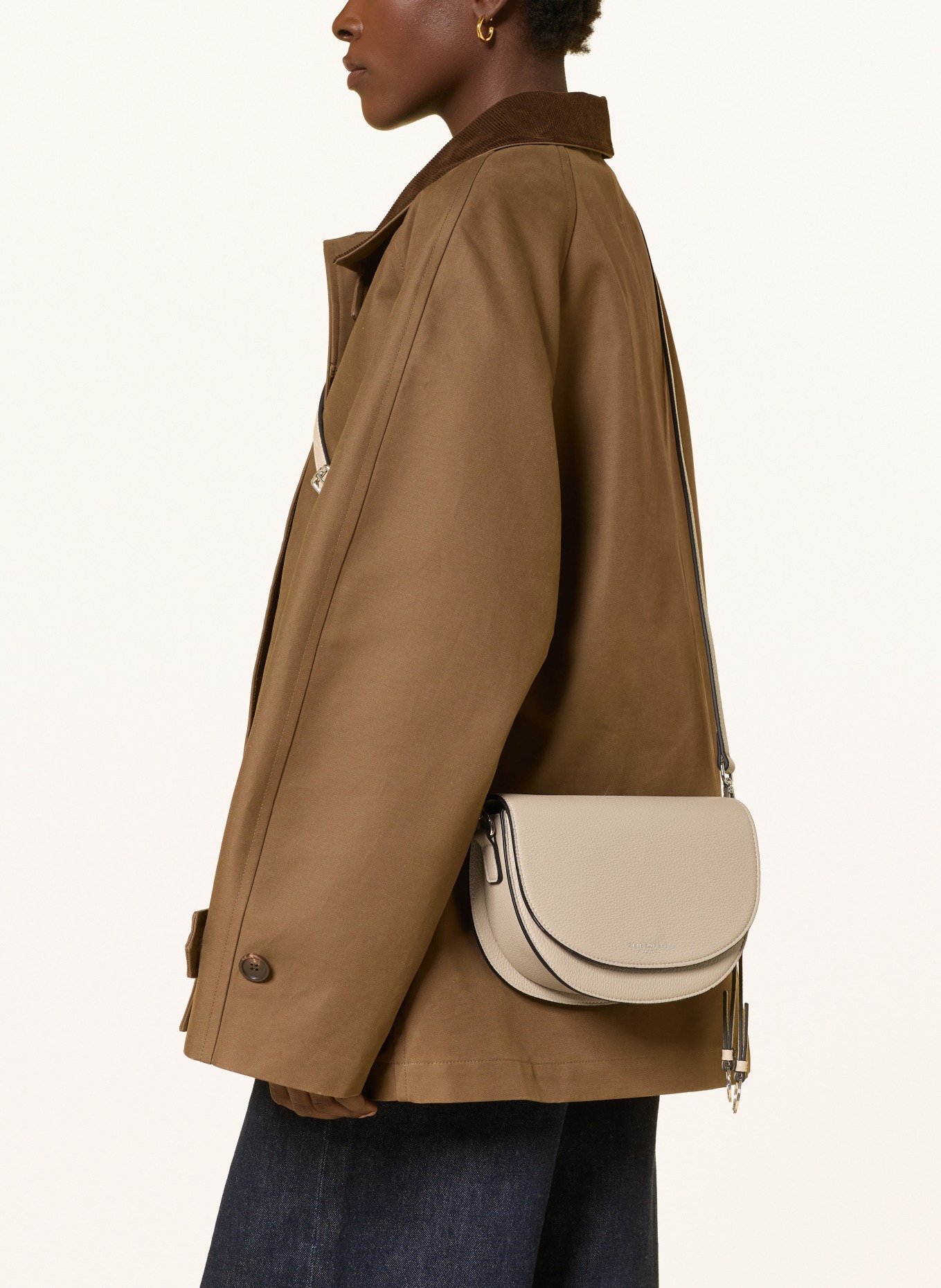 SEIDENFELT LOHJA Shoulder Bag: BEIGE / SILVER