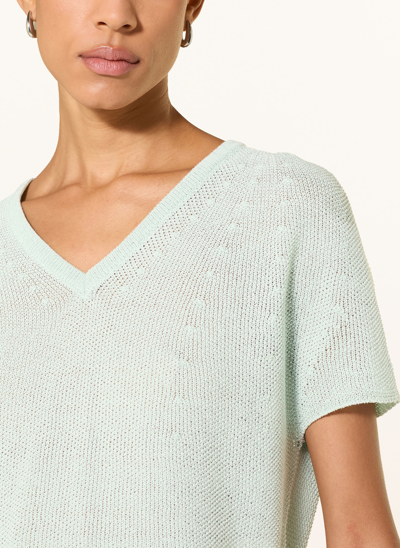 Rich & Royal Knit shirt: MINT / SILVER