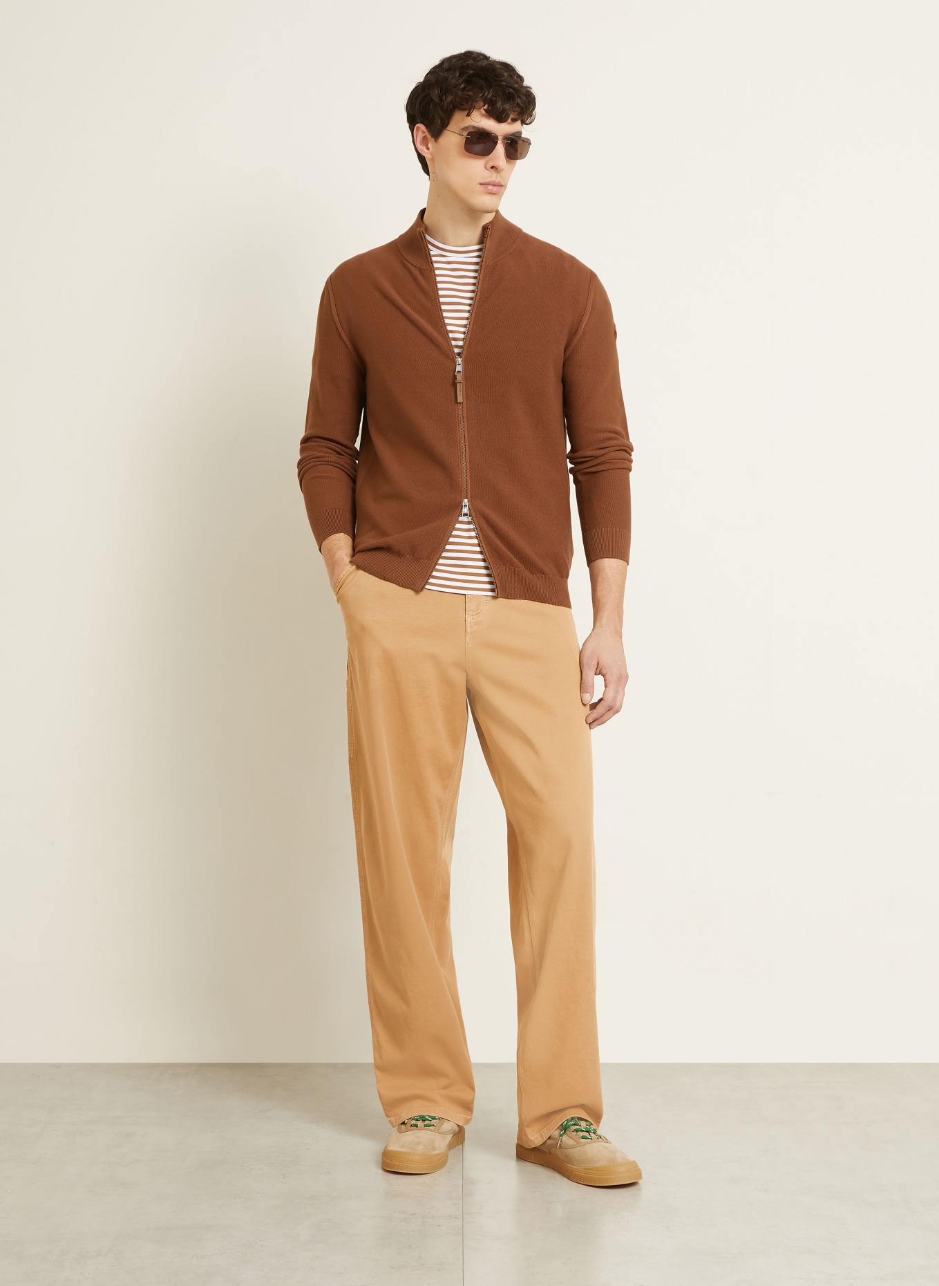 MONCLER Cardigan: COGNAC