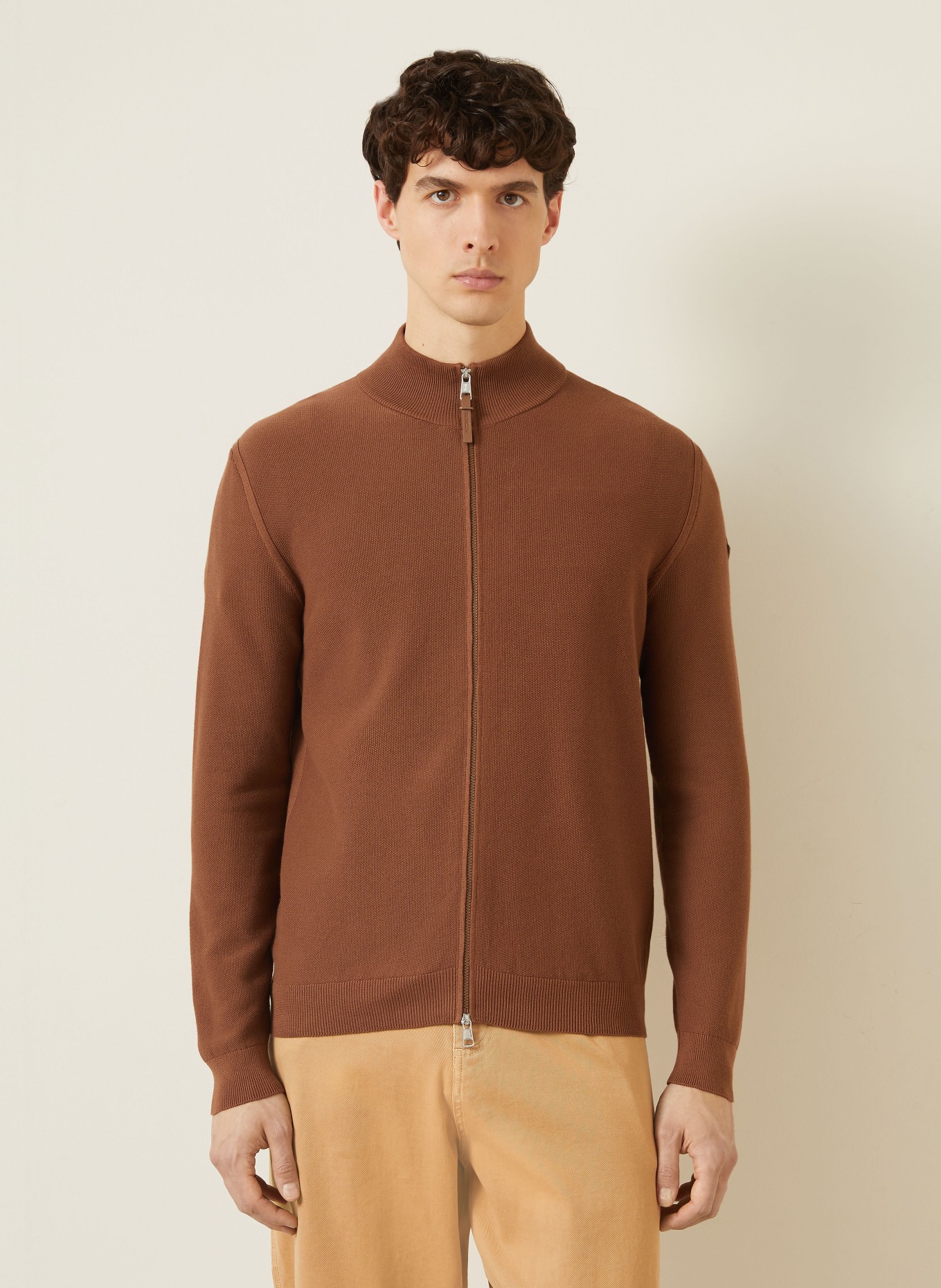 MONCLER Cardigan: COGNAC