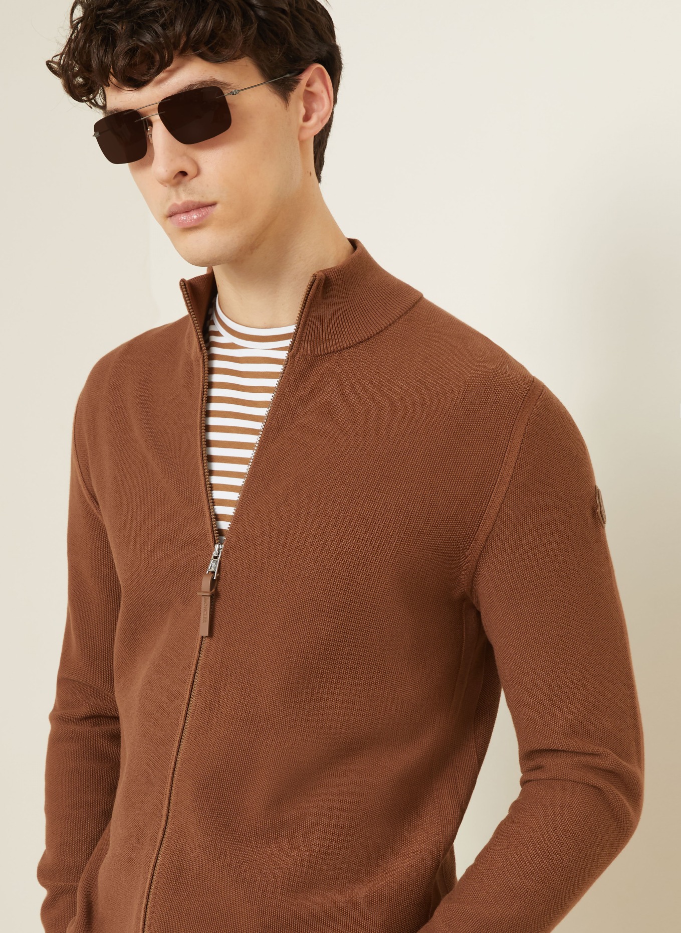MONCLER Cardigan: COGNAC