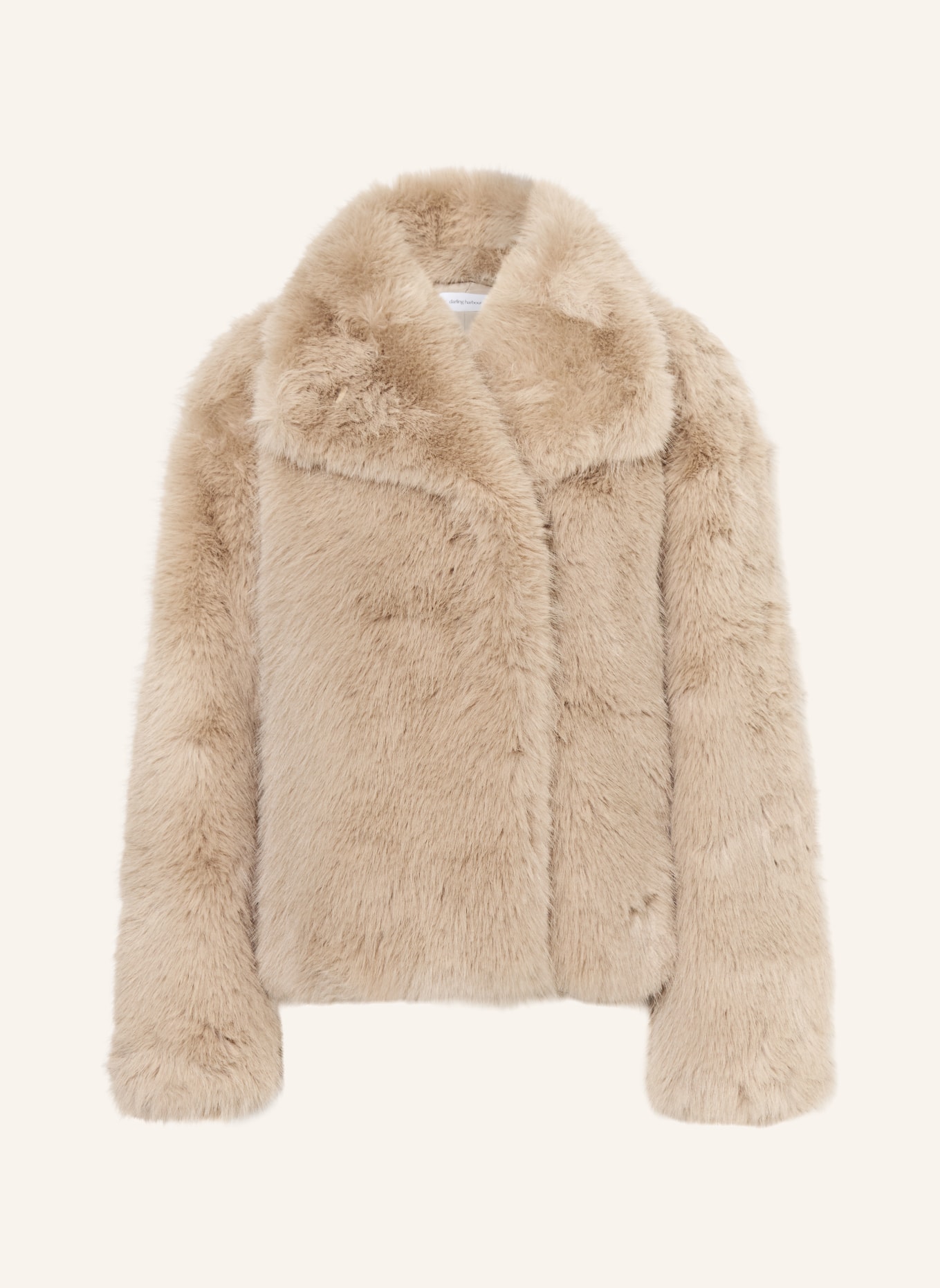 darling harbour Kunstfell-Jacke: LIGHT TAUPE