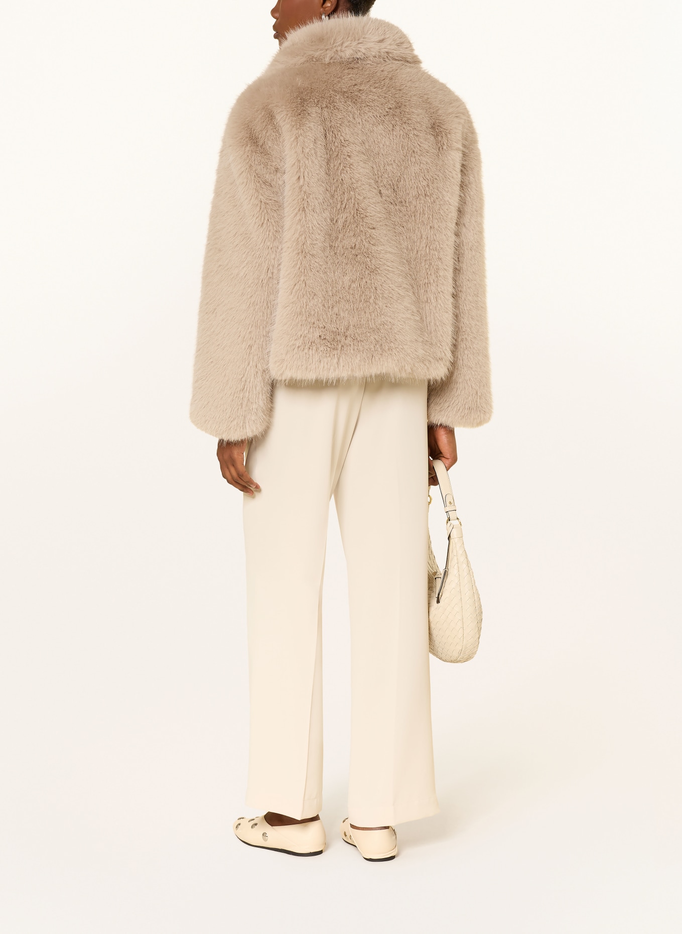 darling harbour Kunstfell-Jacke: LIGHT TAUPE