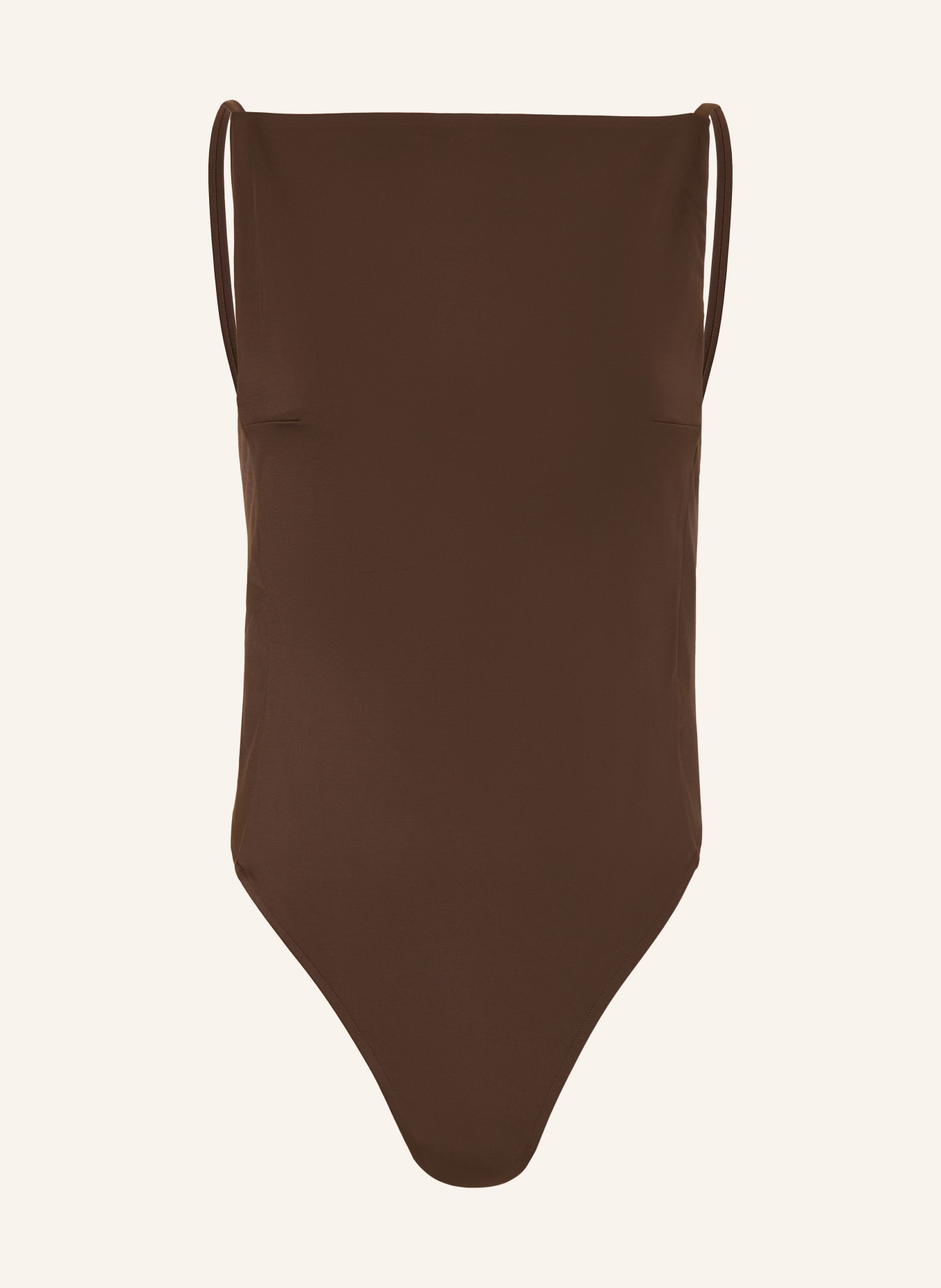 JACQUEMUS Badeanzug LE MAILLOT SOLE: DUNKELBRAUN