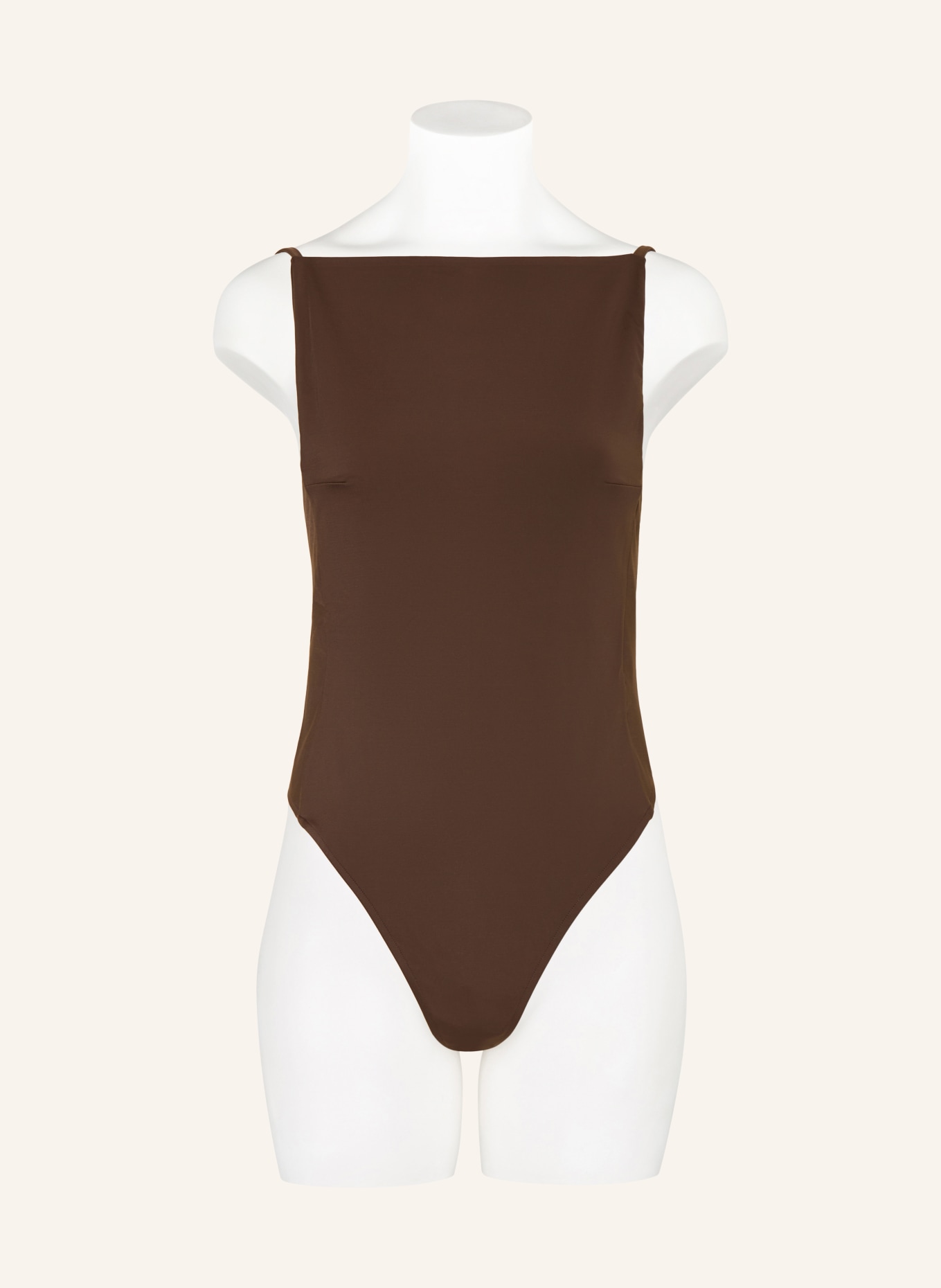 JACQUEMUS Badeanzug LE MAILLOT SOLE: DUNKELBRAUN