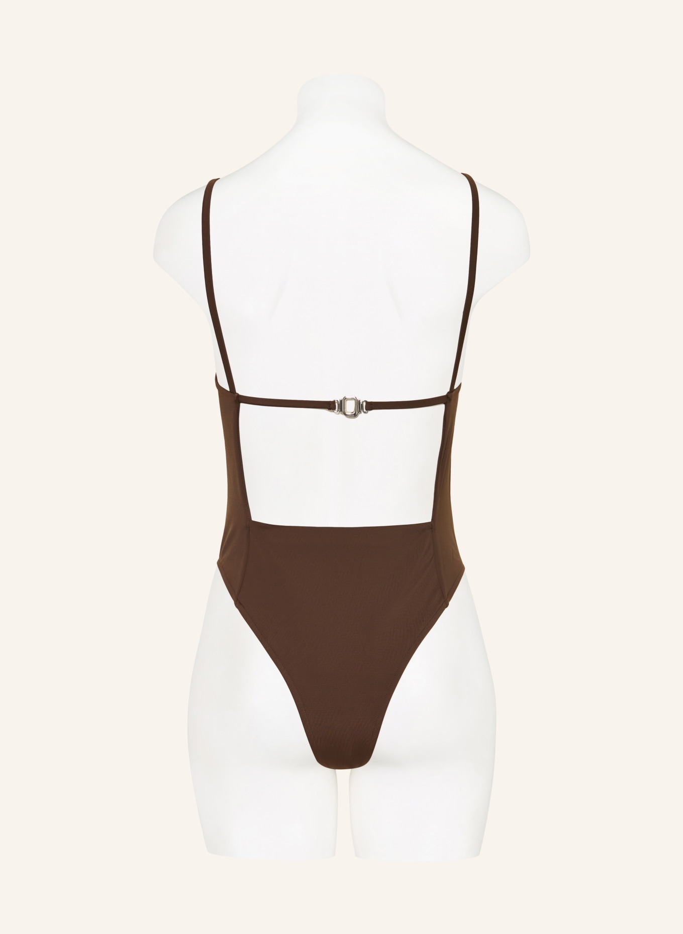 JACQUEMUS Badeanzug LE MAILLOT SOLE: DUNKELBRAUN
