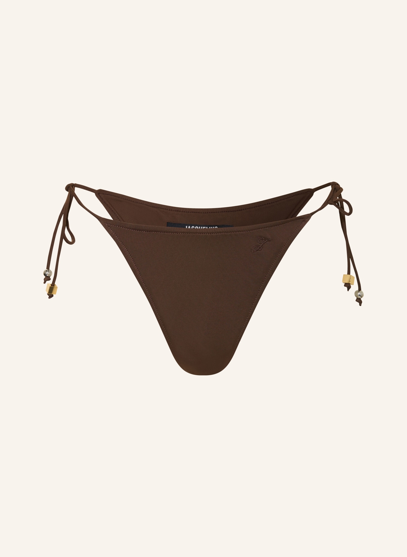 JACQUEMUS Triangel-Bikini-Hose LE BAS DE PLAGE: DUNKELBRAUN