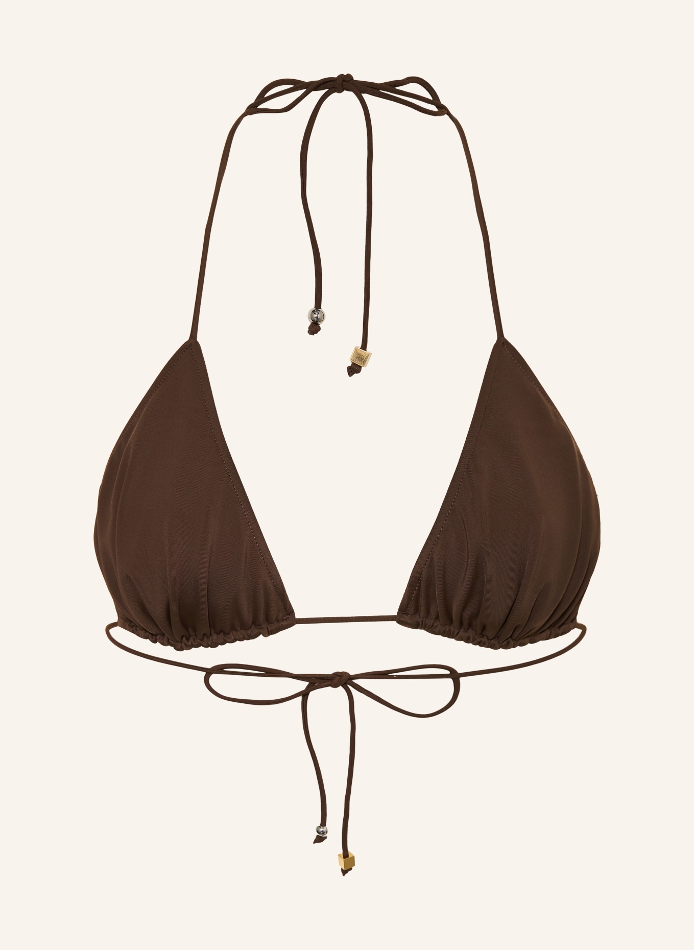 JACQUEMUS Triangel-Bikini-Top LE HAUT DE PLAGE: DUNKELBRAUN