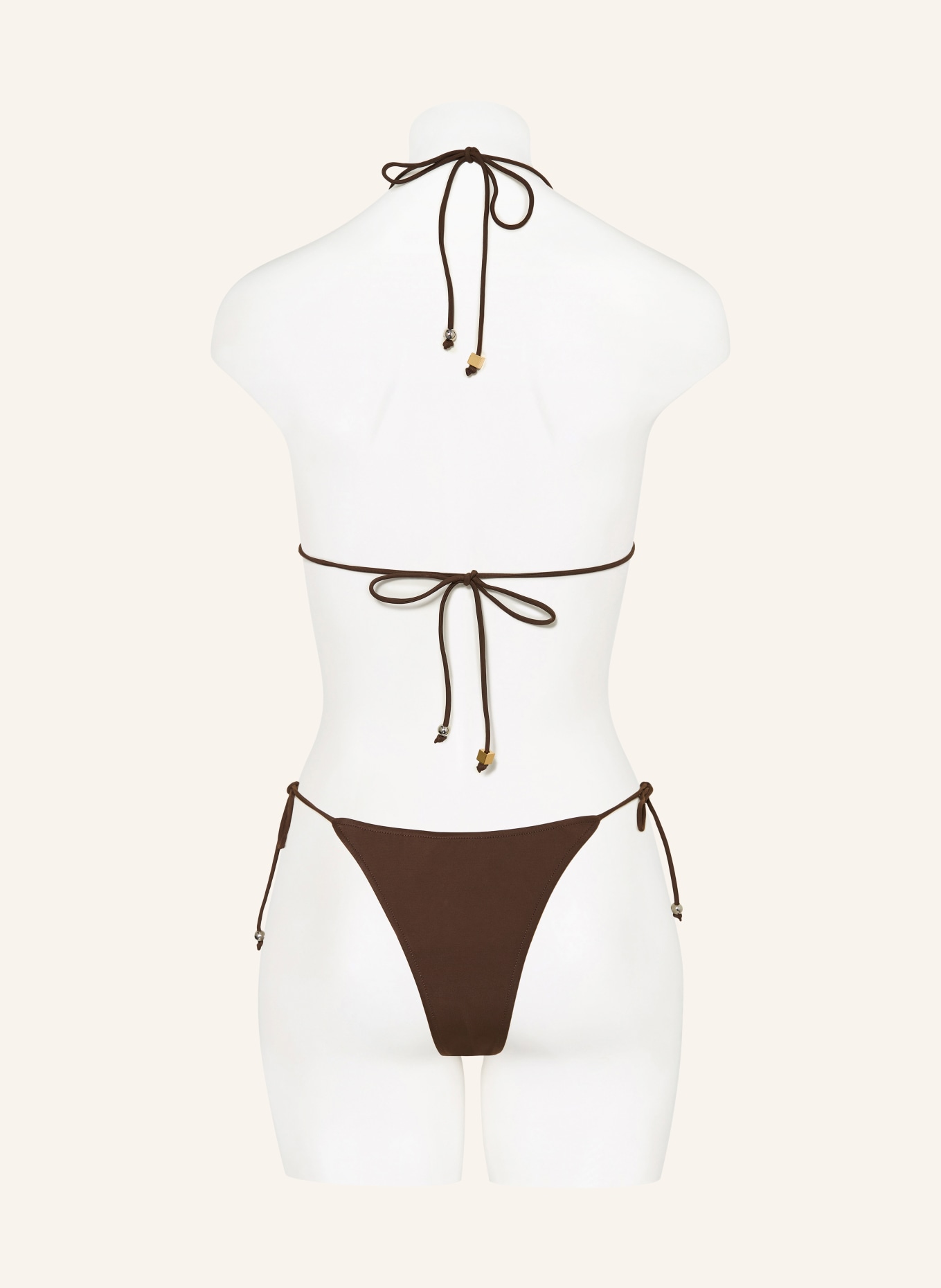 JACQUEMUS Triangel-Bikini-Top LE HAUT DE PLAGE: DUNKELBRAUN