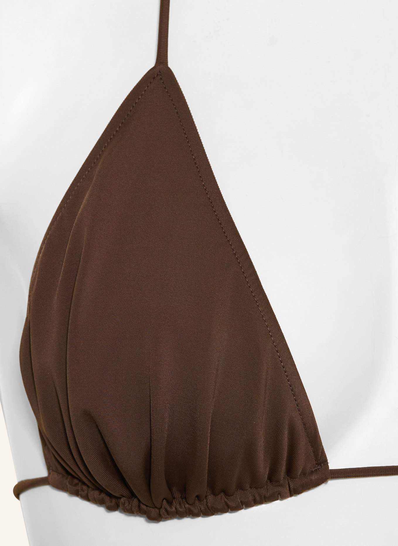 JACQUEMUS Triangel-Bikini-Top LE HAUT DE PLAGE: DUNKELBRAUN