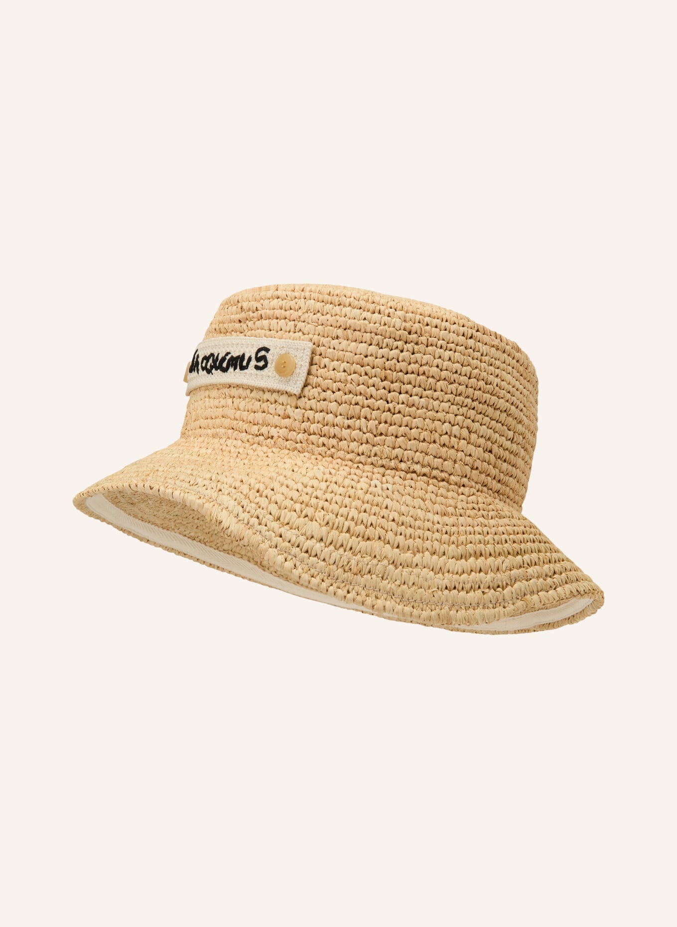 JACQUEMUS Strohhut LE BOB PLAGE: BEIGE