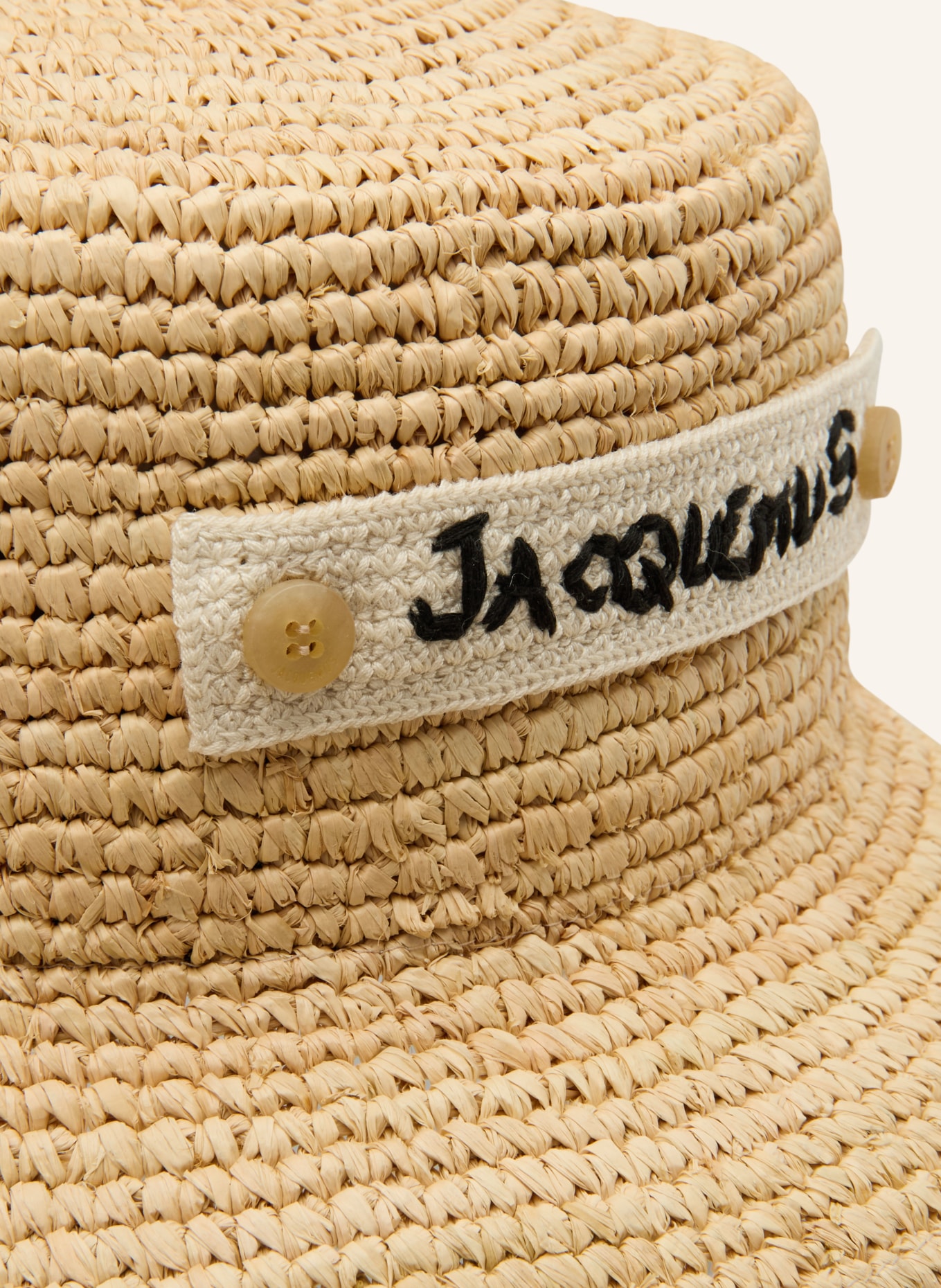 JACQUEMUS Strohhut LE BOB PLAGE: BEIGE