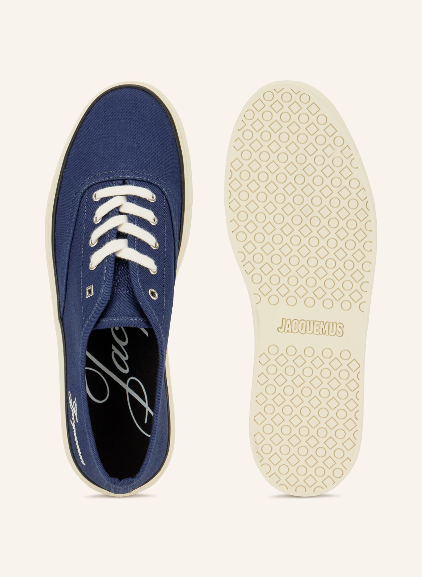 JACQUEMUS Tenisky LES FEFE: TMAVĚ MODRÁ / BÍLÁ / ČERNÁ