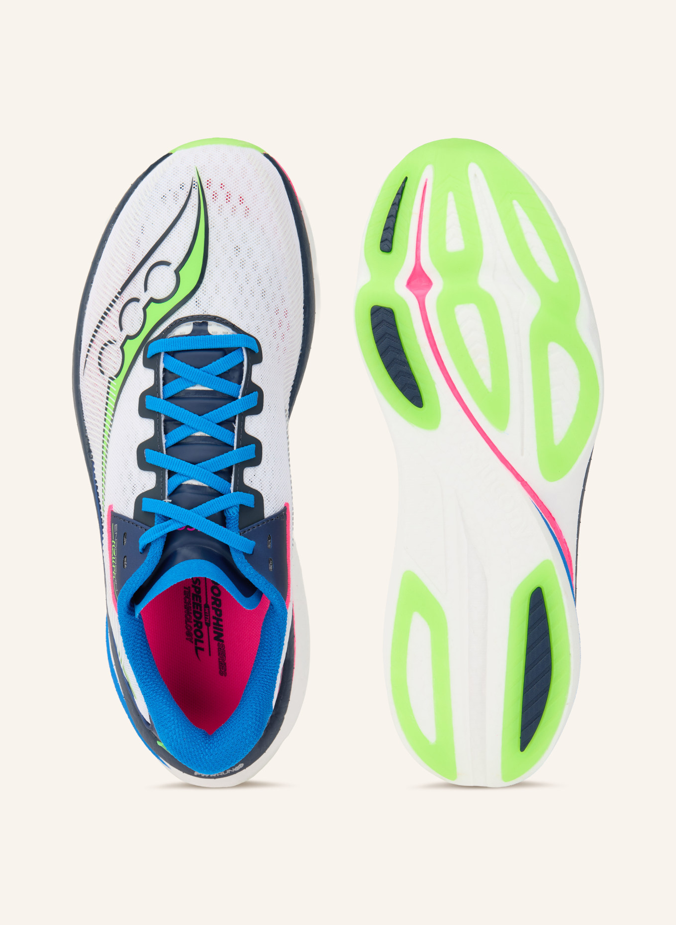 saucony Buty do biegania ENDORPHIN AZURA: NIEBIESKI / JASKRAWY ZIELONY / BIAŁY