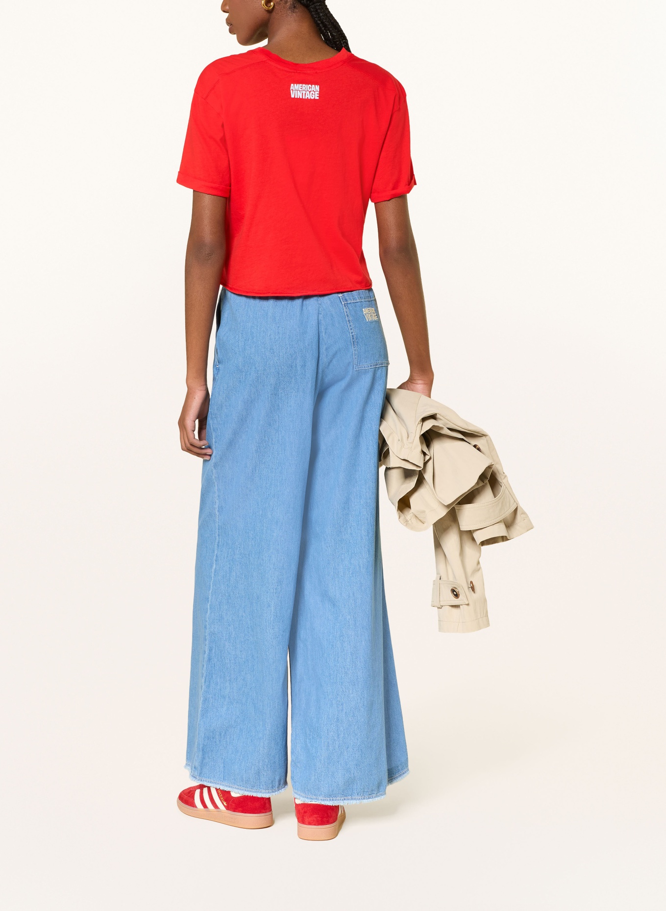 American Vintage Cropped shirt APOLY: ROOD