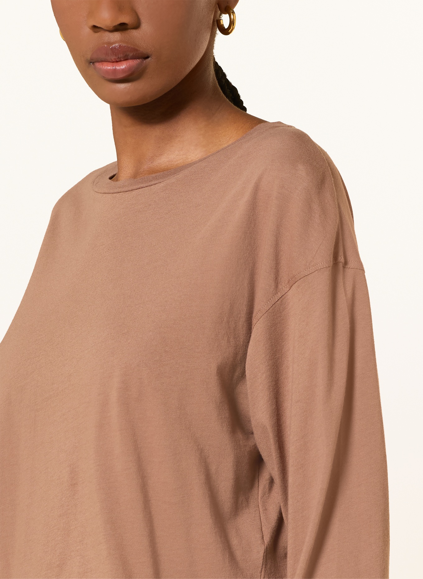 American Vintage APOLY-shirt met lange mouwen: BRUIN