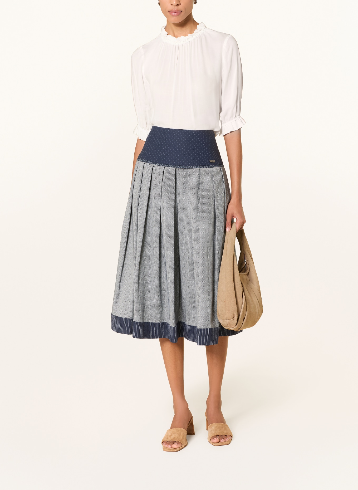 ROCKMACHERIN Trachtenbluse ERNA mit 3/4-Arm: WEISS