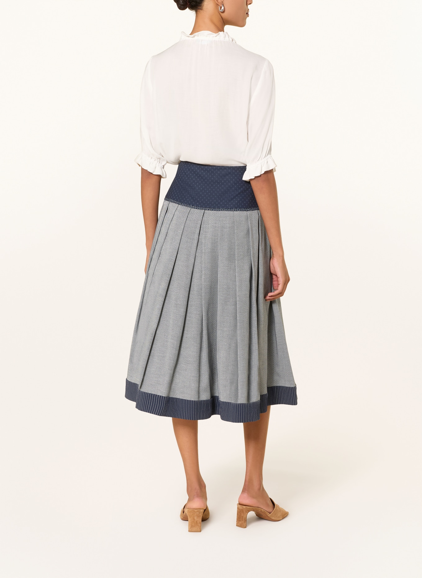 ROCKMACHERIN Trachtenbluse ERNA mit 3/4-Arm: WEISS