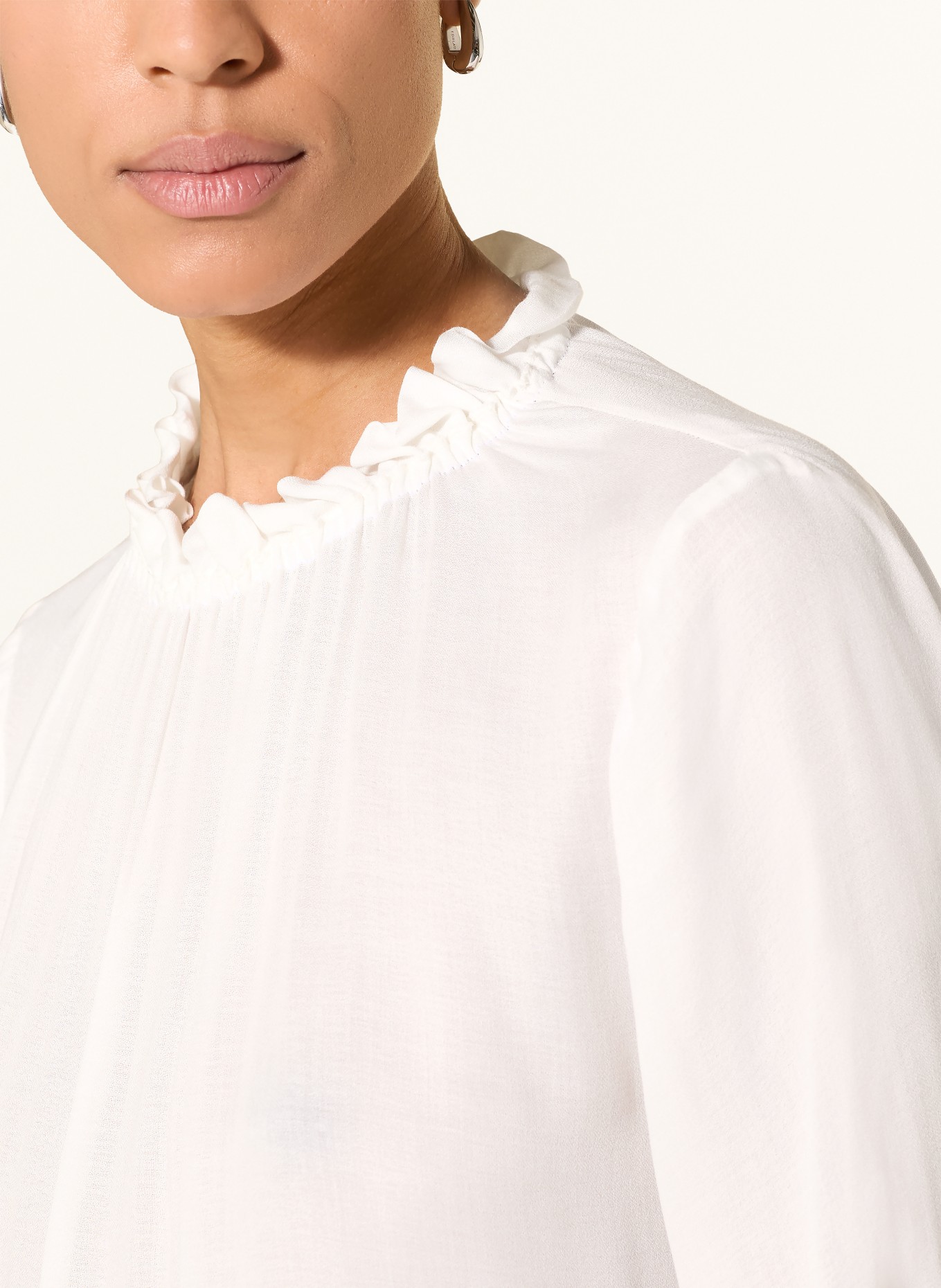 ROCKMACHERIN Trachtenbluse ERNA mit 3/4-Arm: WEISS