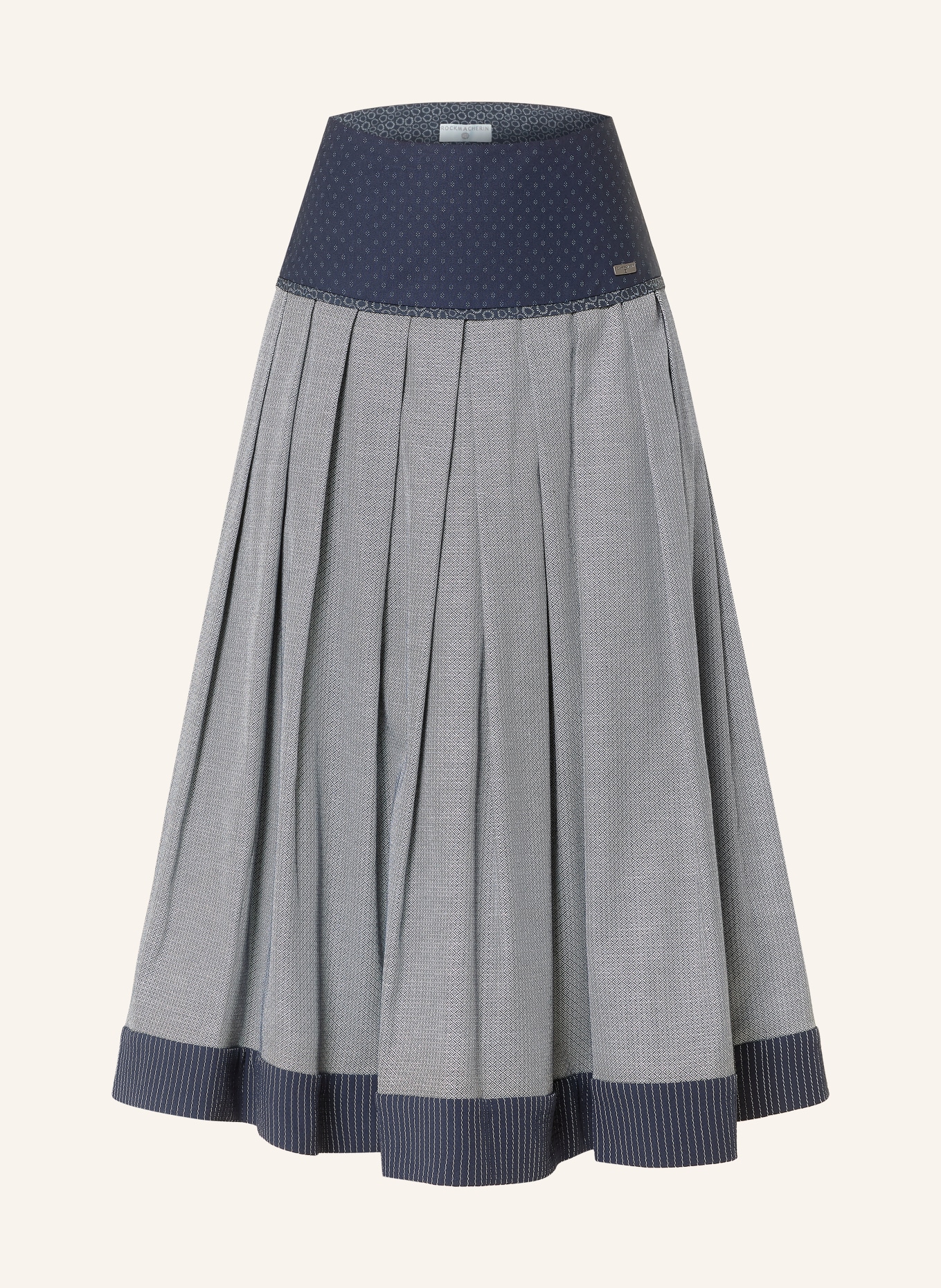 ROCKMACHERIN Trachtenrock DIAFSEEDAUCHA: DUNKELBLAU / WEISS