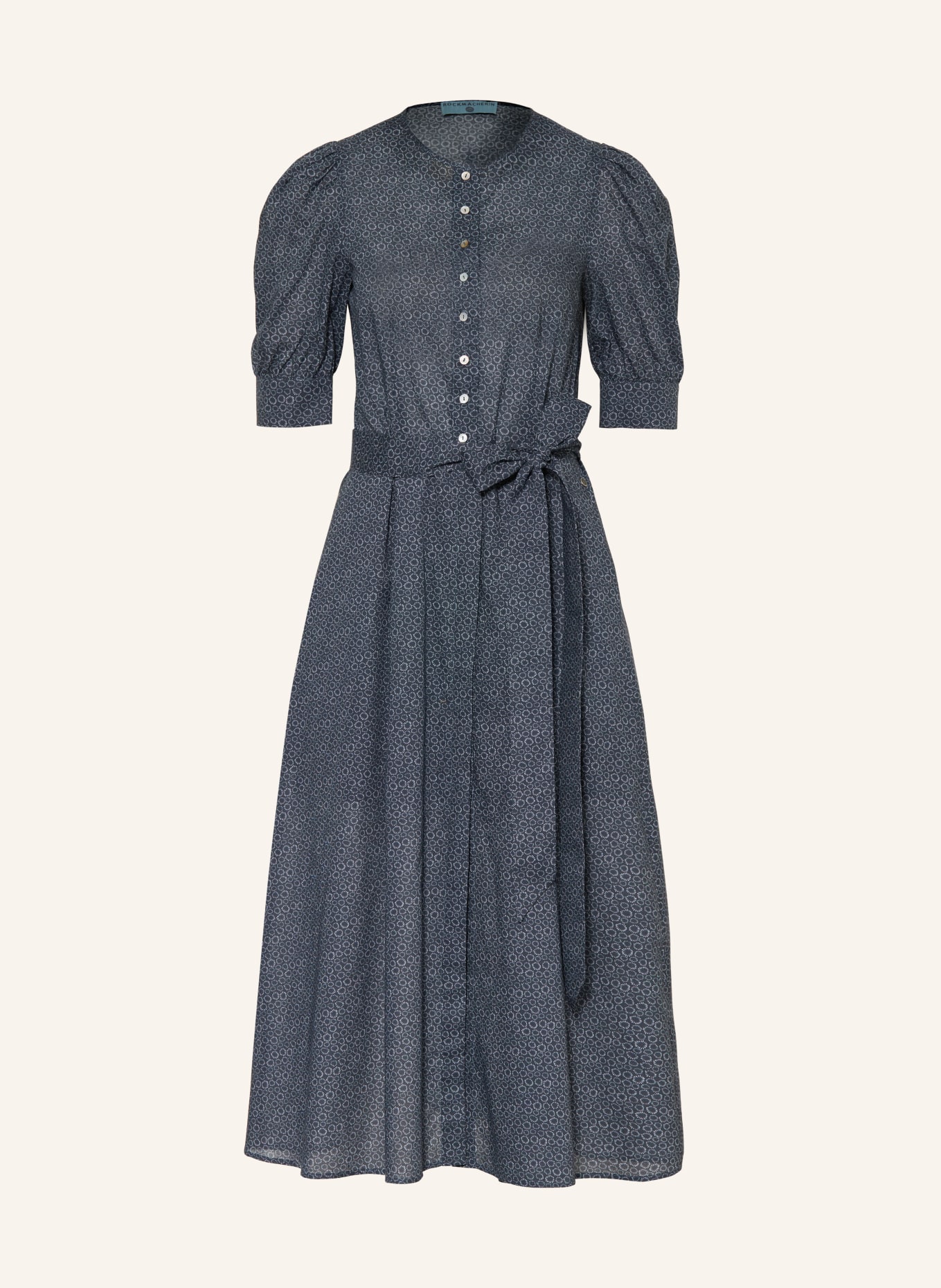 ROCKMACHERIN Robe traditionnelle TULIPA: BLEU FONCÉ / BLANC